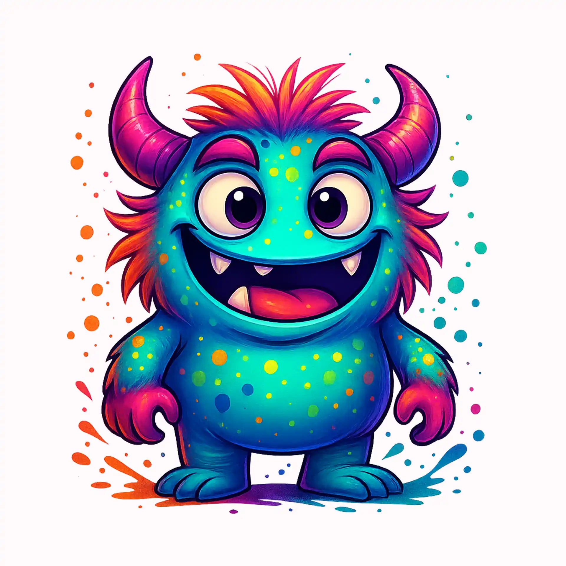 Permanent Sticker Monster Bunti