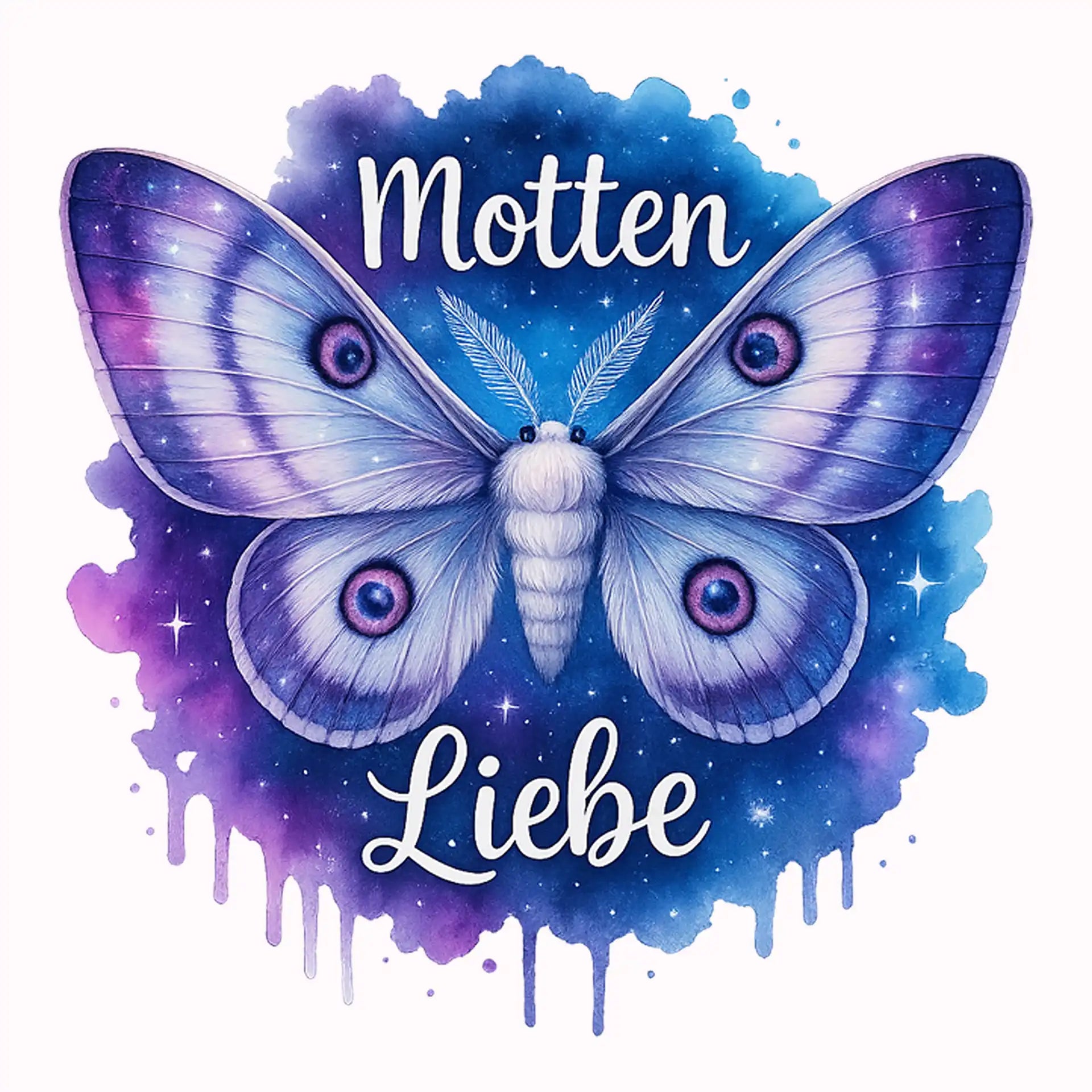 Permanent Sticker Motten Liebe