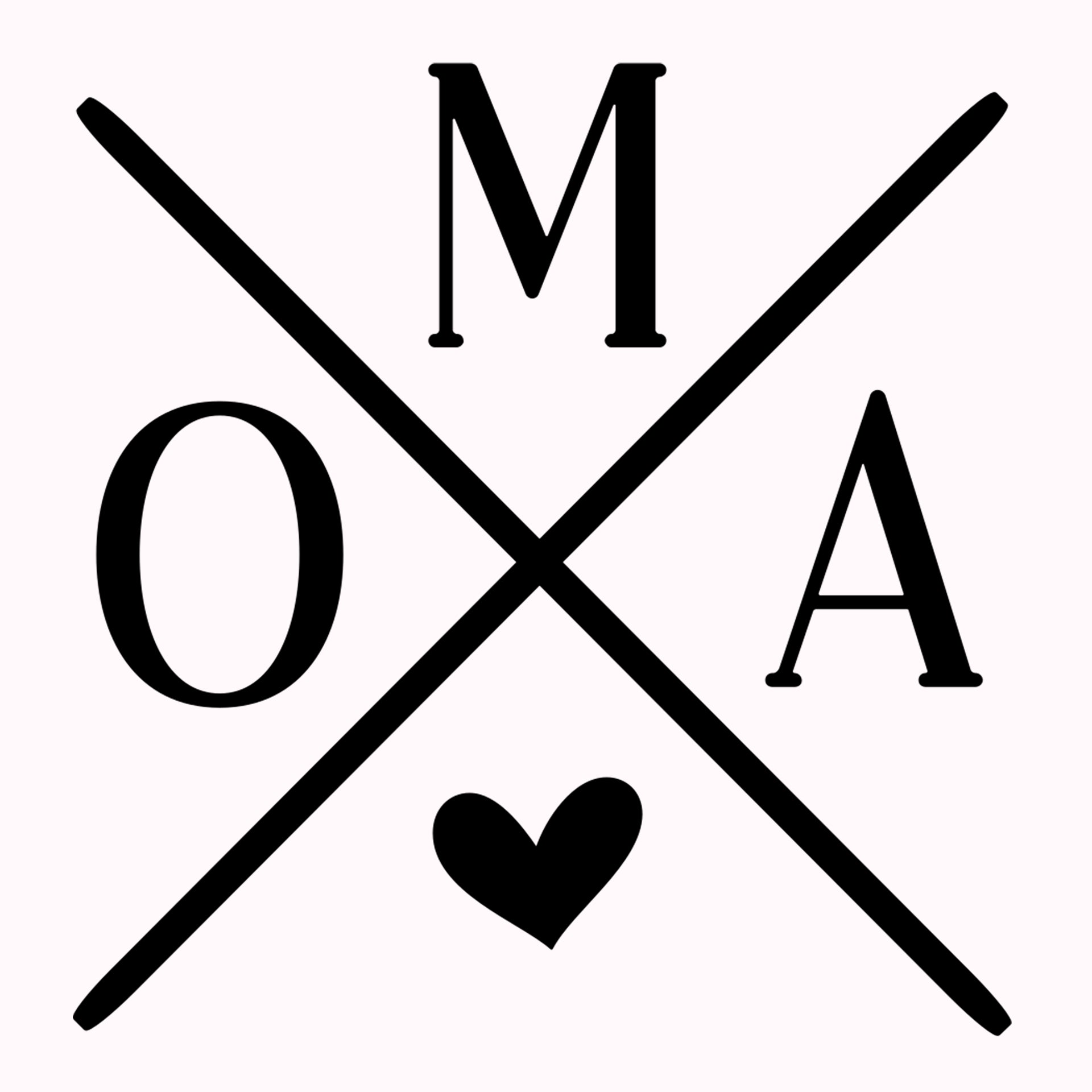 Permanent Sticker Oma Kreuz