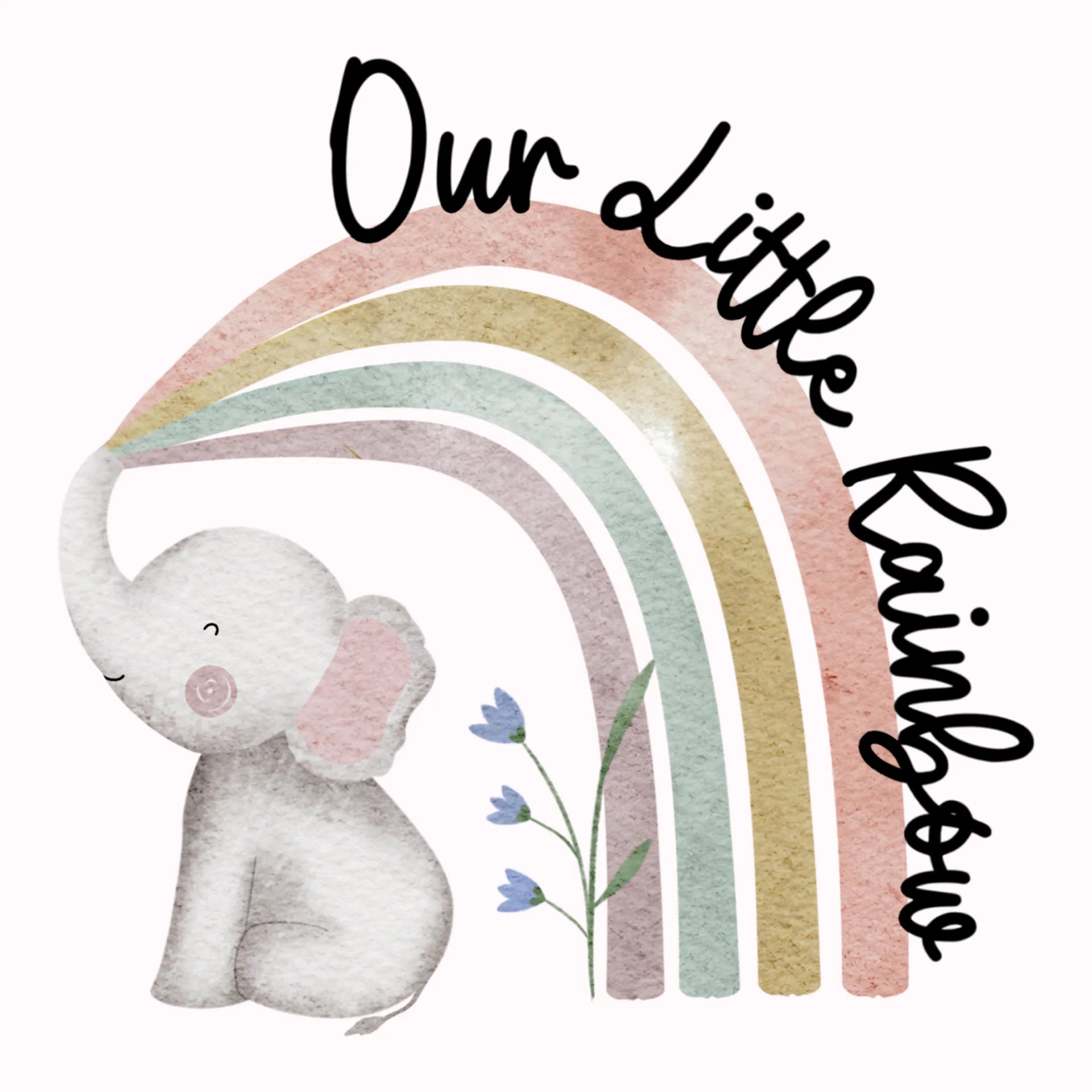 Permanent Sticker Our little Rainbow Regenbogen