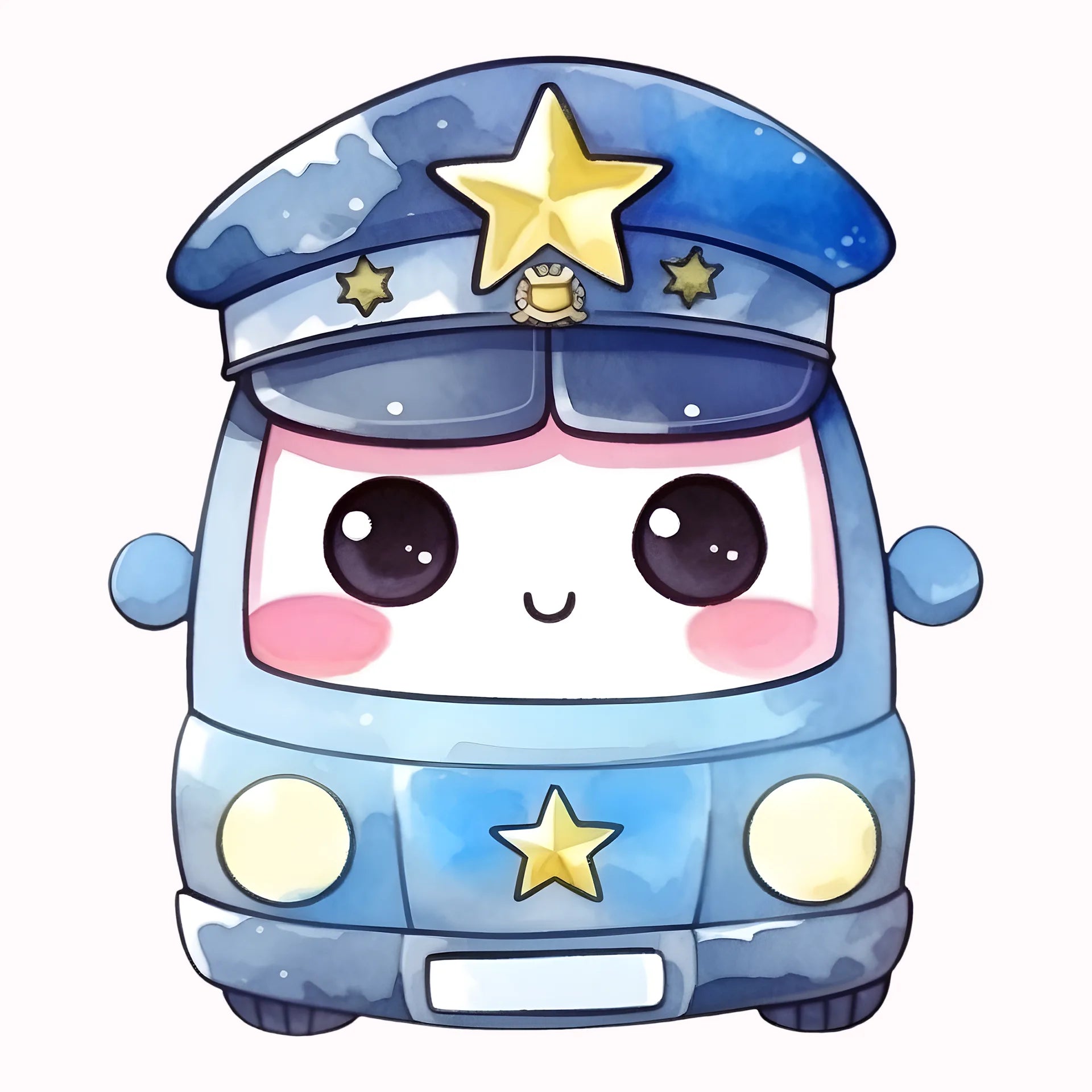 Permanent Sticker Polizei Baby Auto