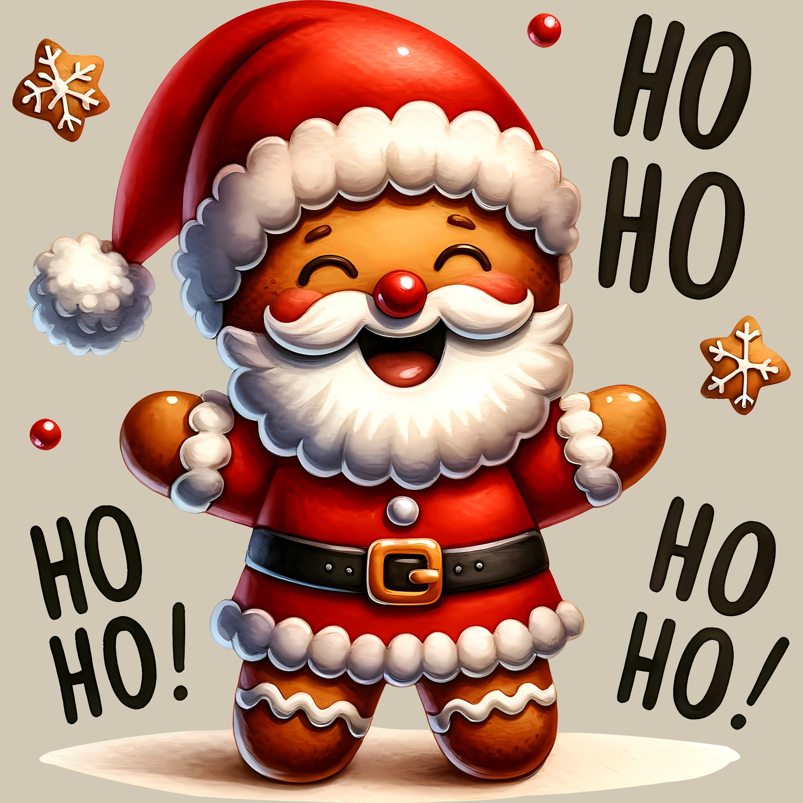 Permanent Sticker Knusper Weihnachtsmann