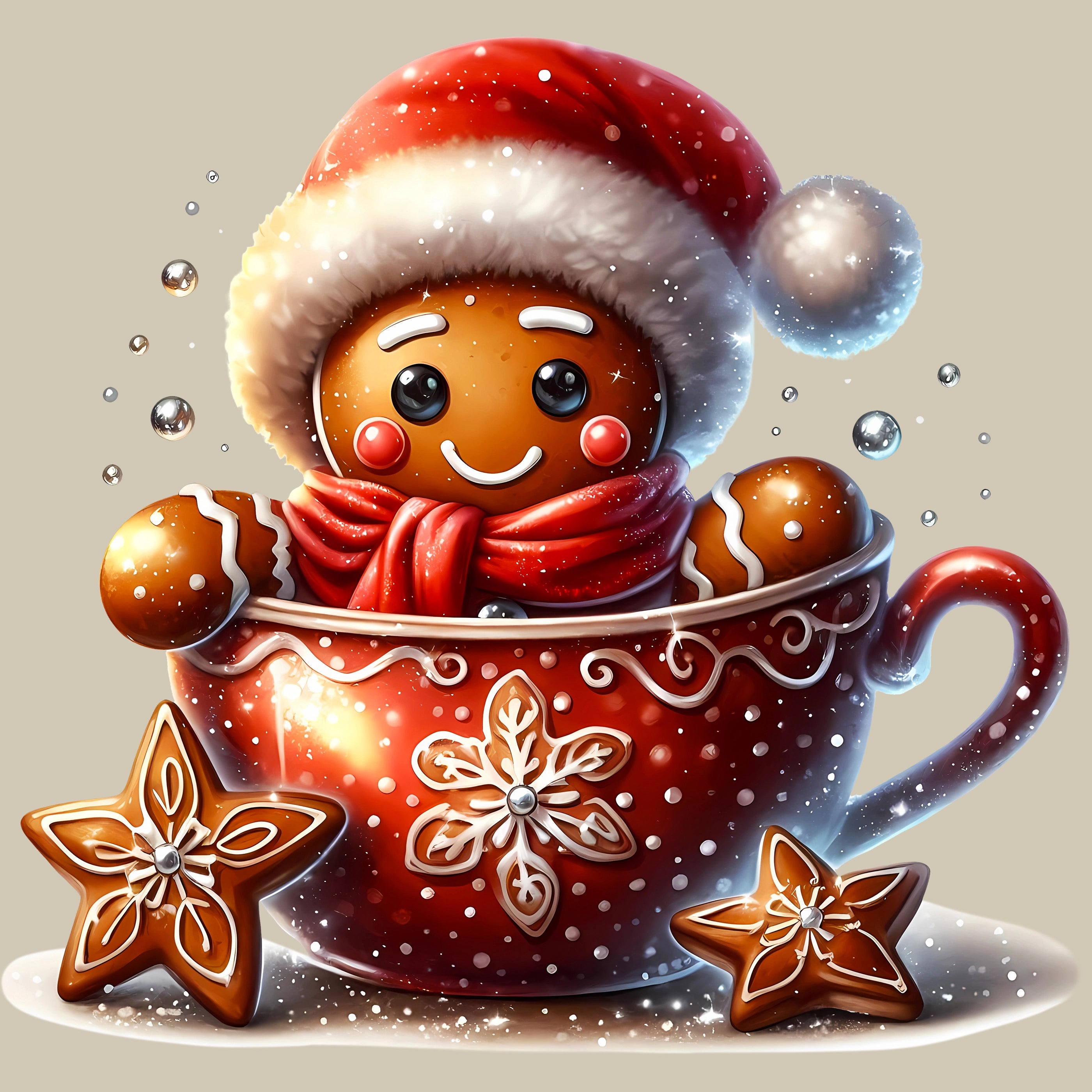 Permanent Sticker Tassenzauber Lebkuchen