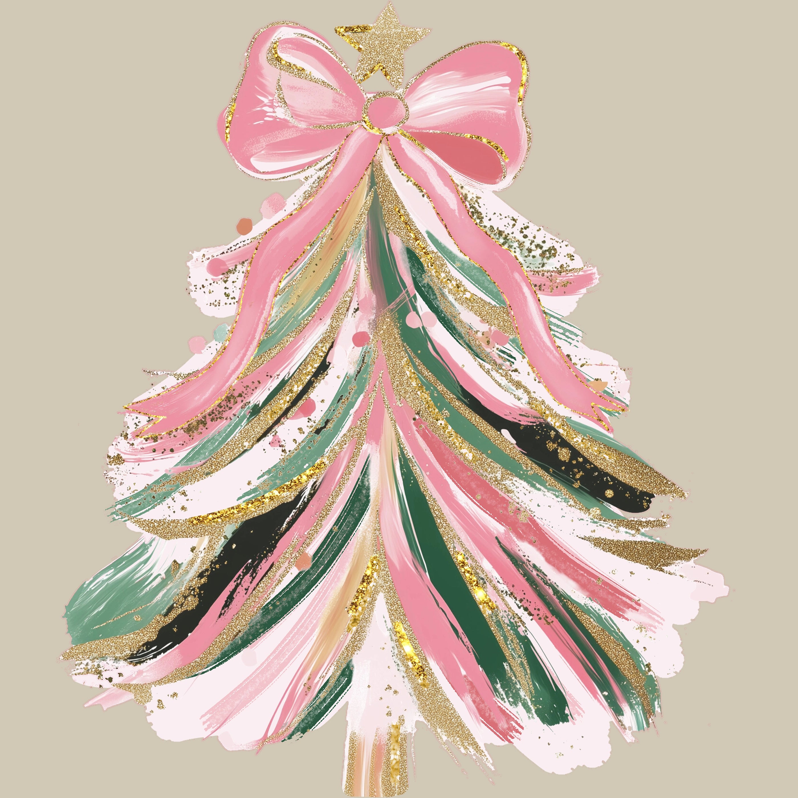 Permanent Sticker Pastell Zauber Tannenbaum