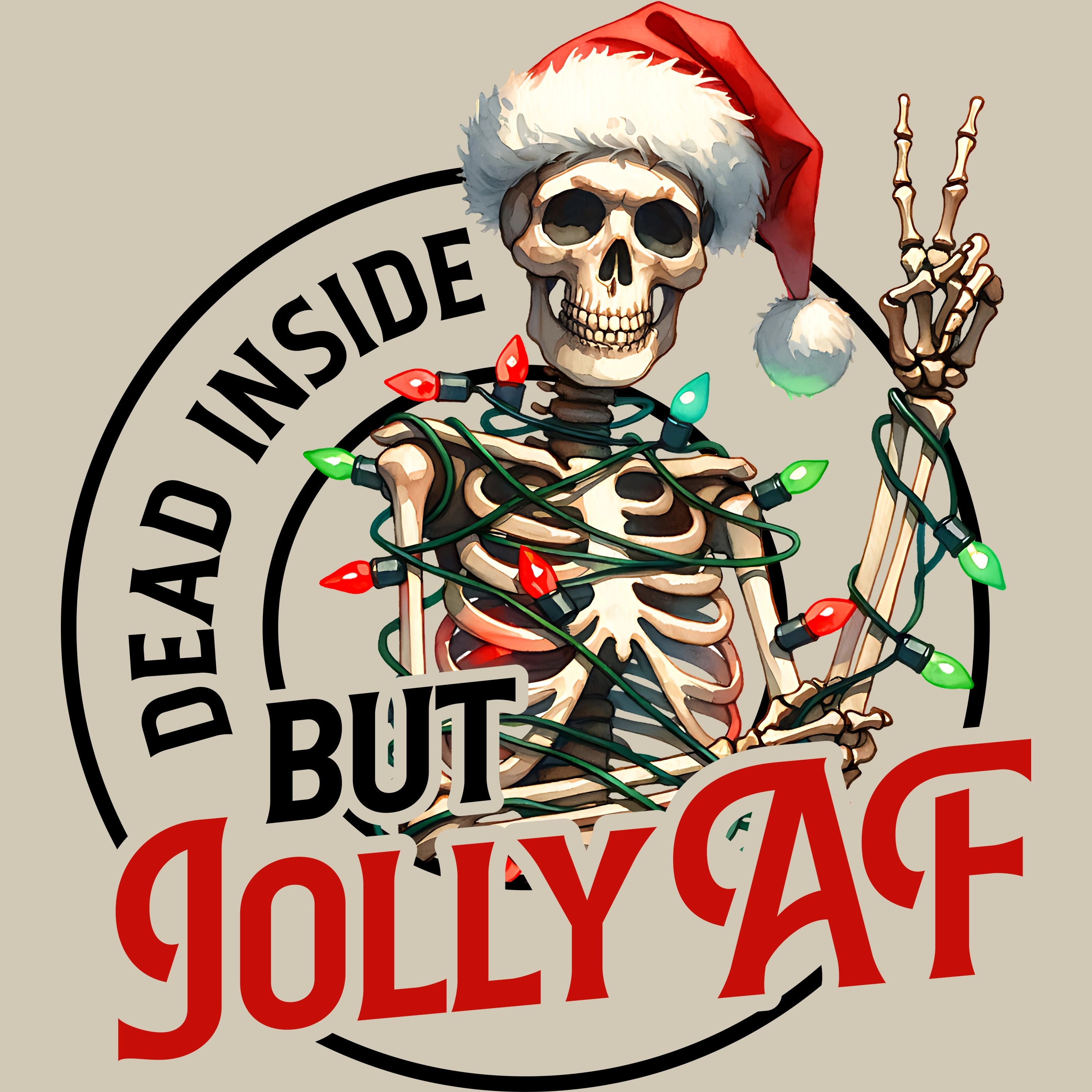 Permanent Sticker Dead Inside