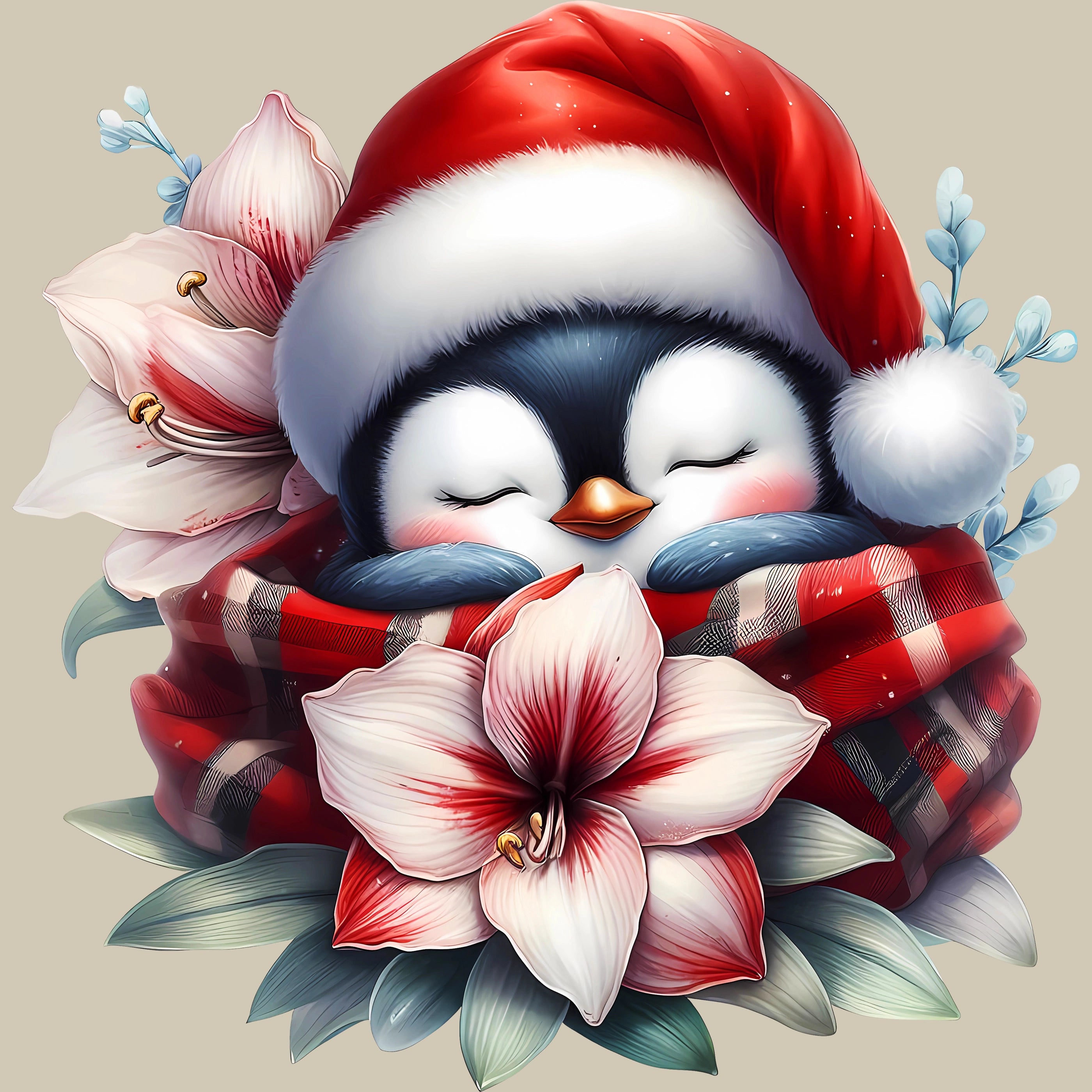 Permanent Sticker Pinguin Schlummerzeit