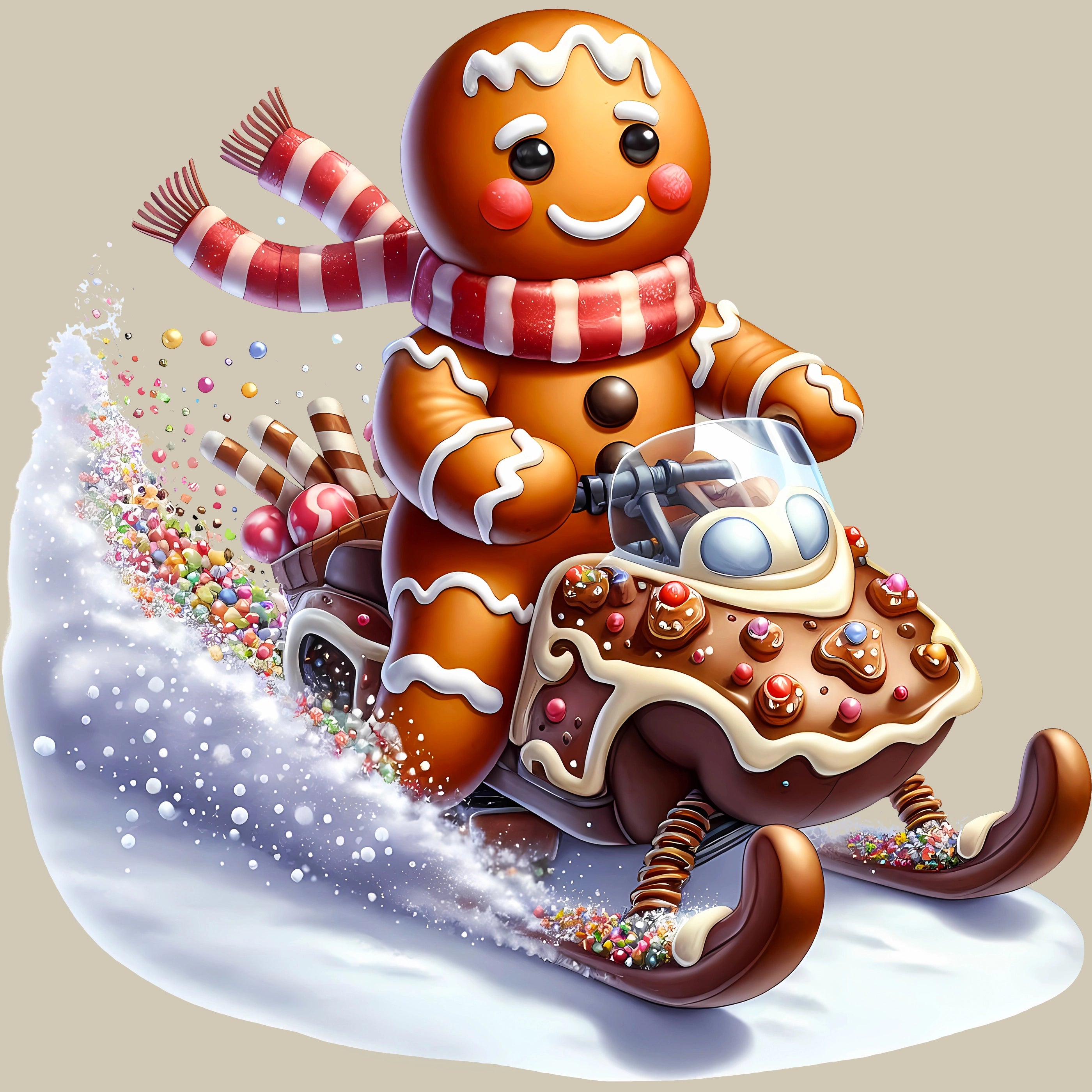 Permanent Sticker Lebkuchen Racer