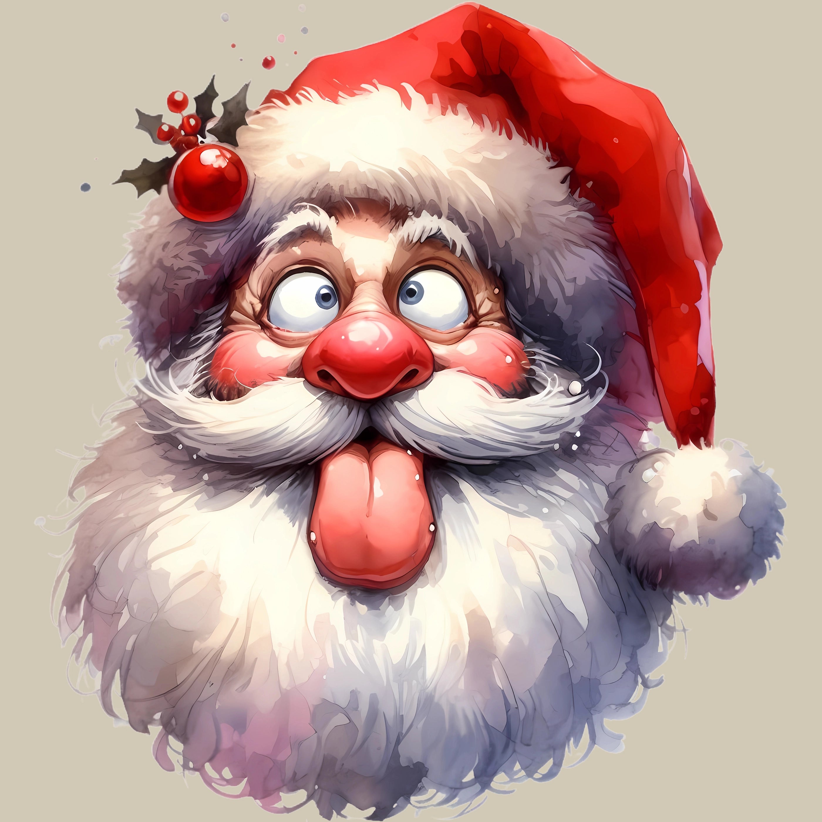 Permanent Sticker Der freche Weihnachtsgruß