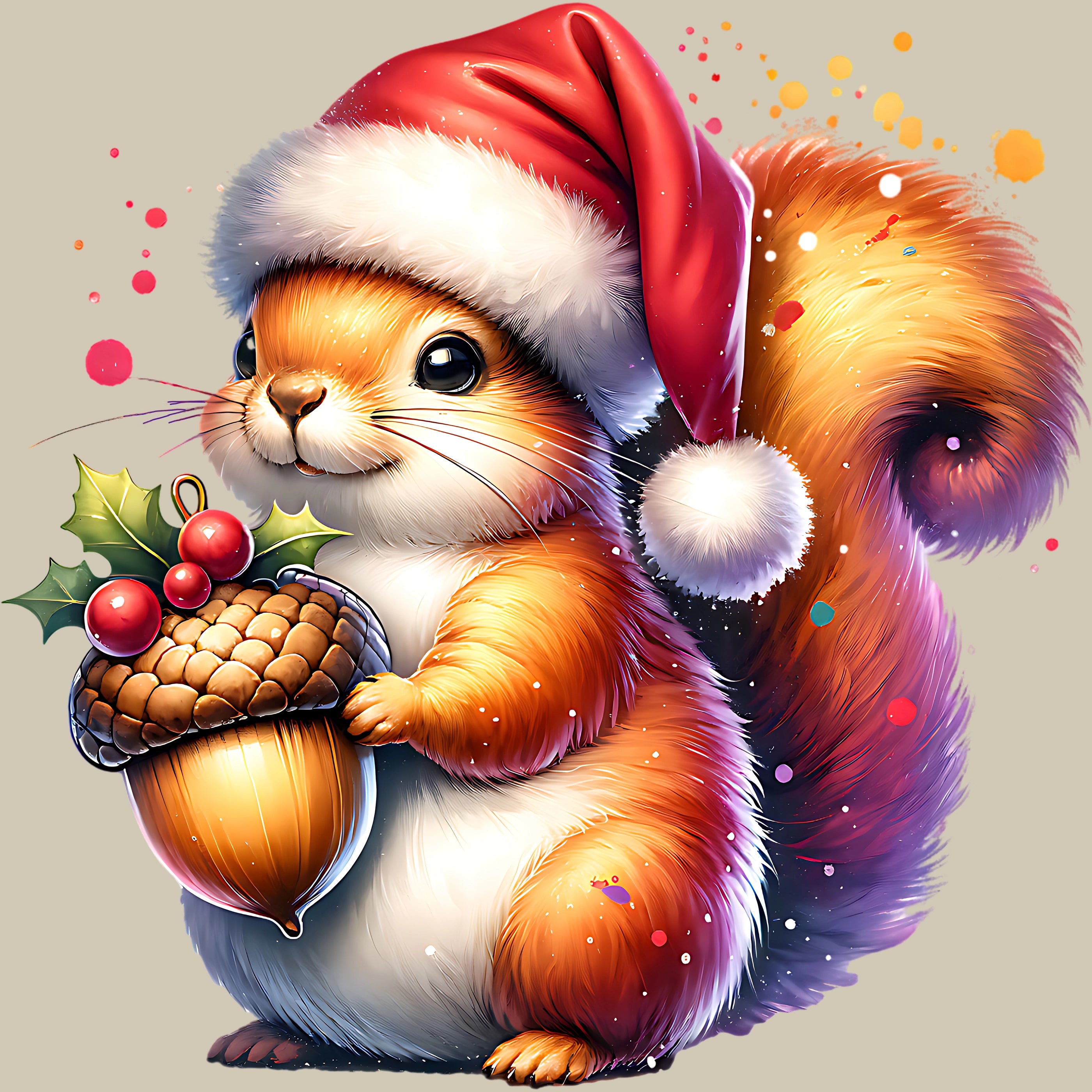 Permanent Sticker Eichhörnchen Hazel