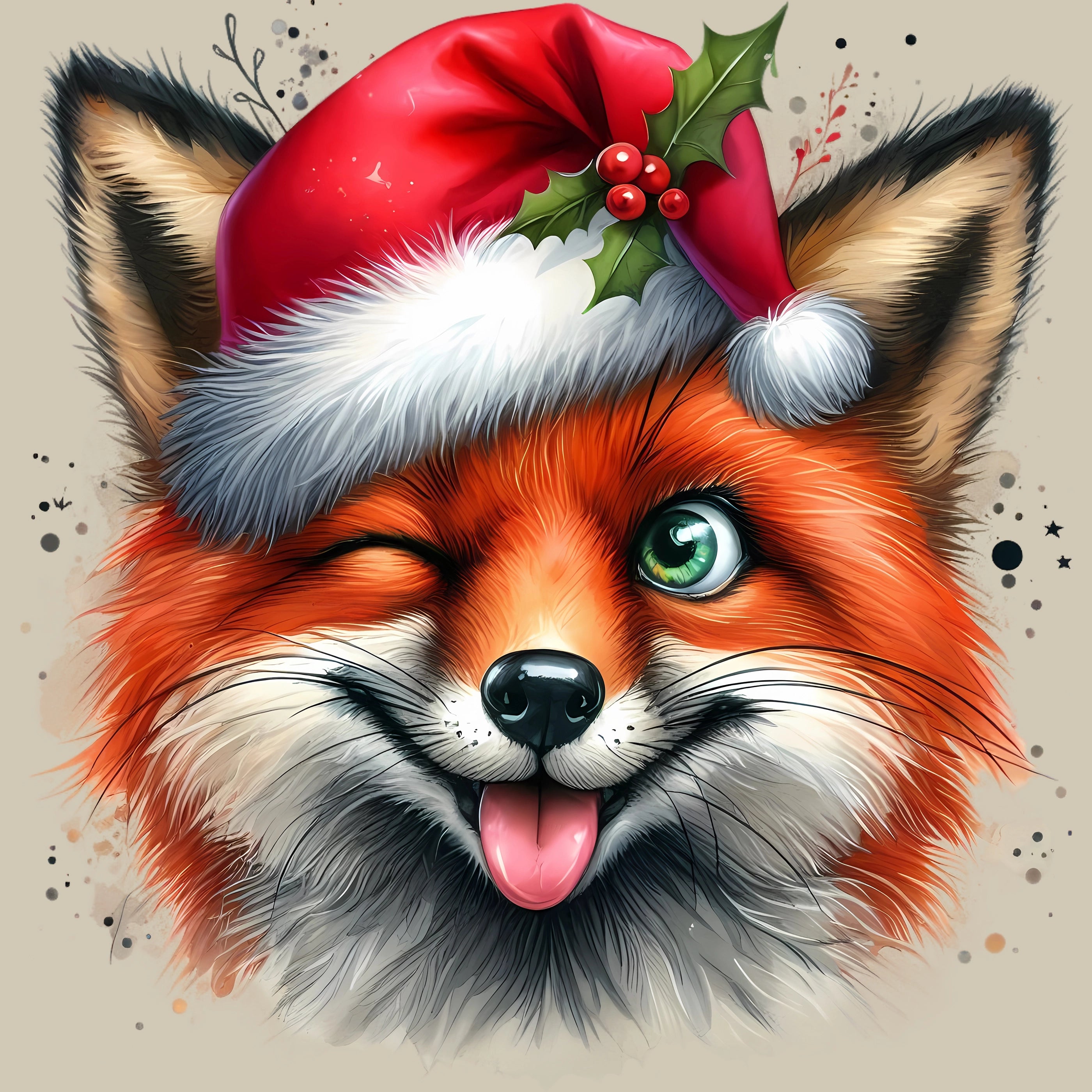 Permanent Sticker Fuchs Frostnase