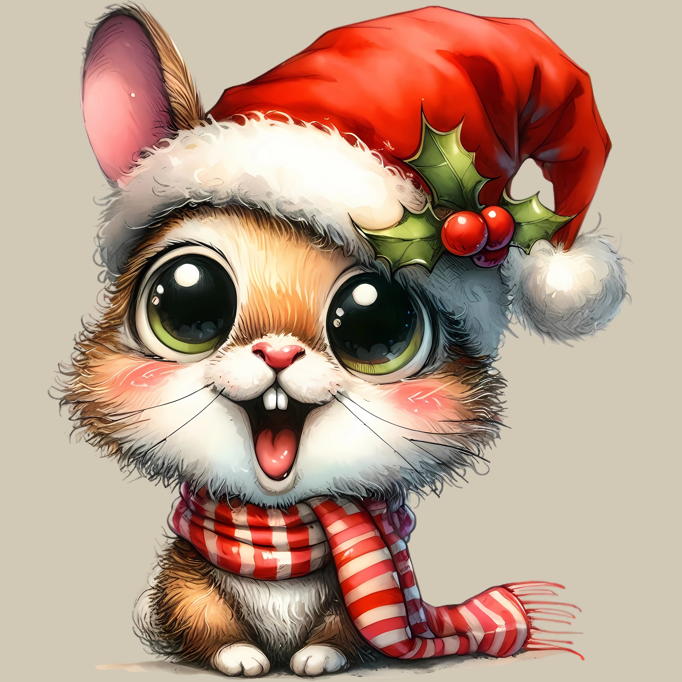 Permanent Sticker Hase Frostglück