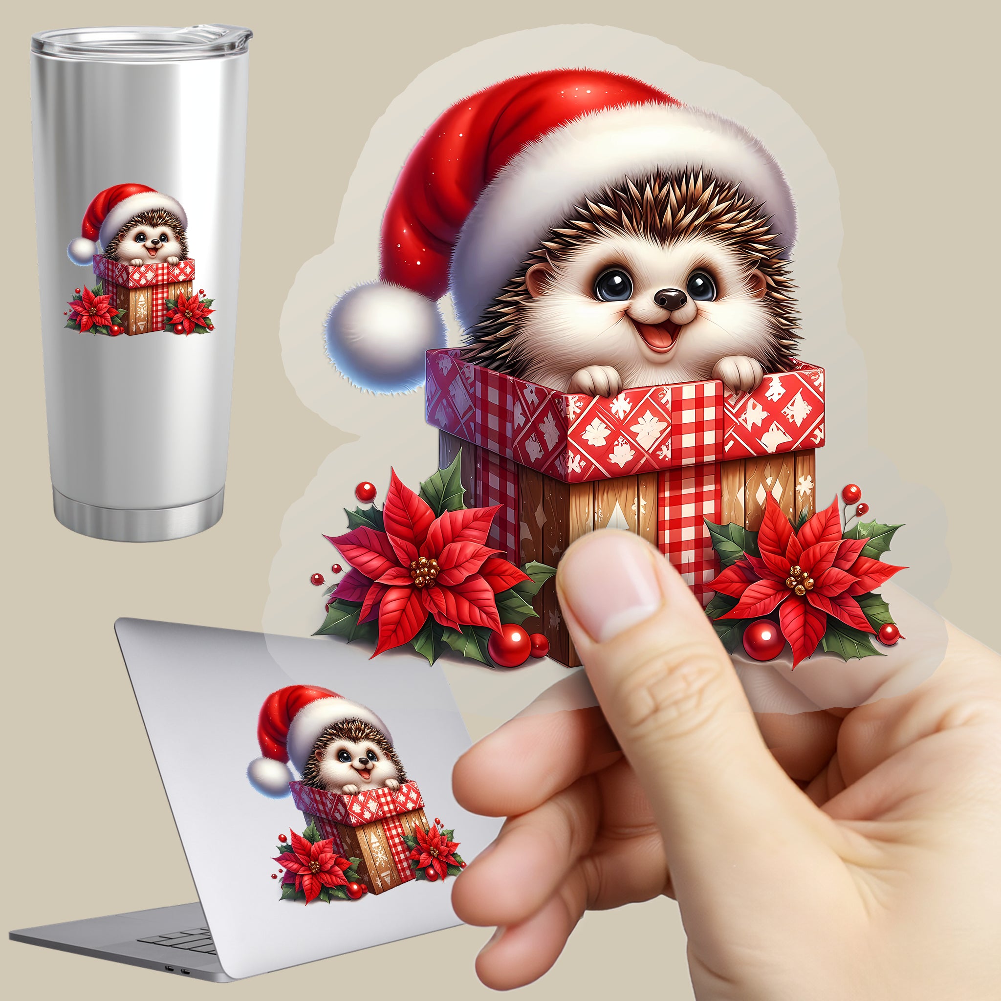 Permanent Sticker Igel Geschenkefreude