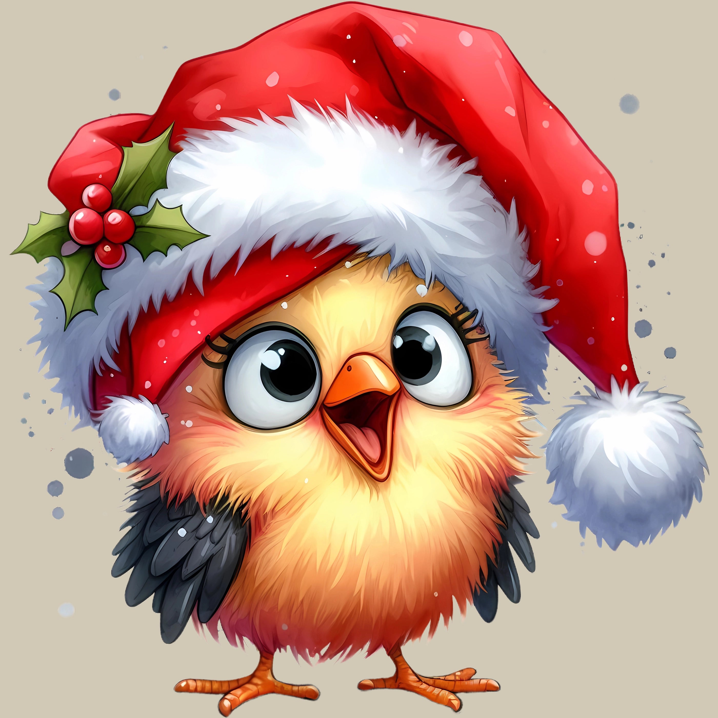 Permanent Sticker Küken Winterpieps