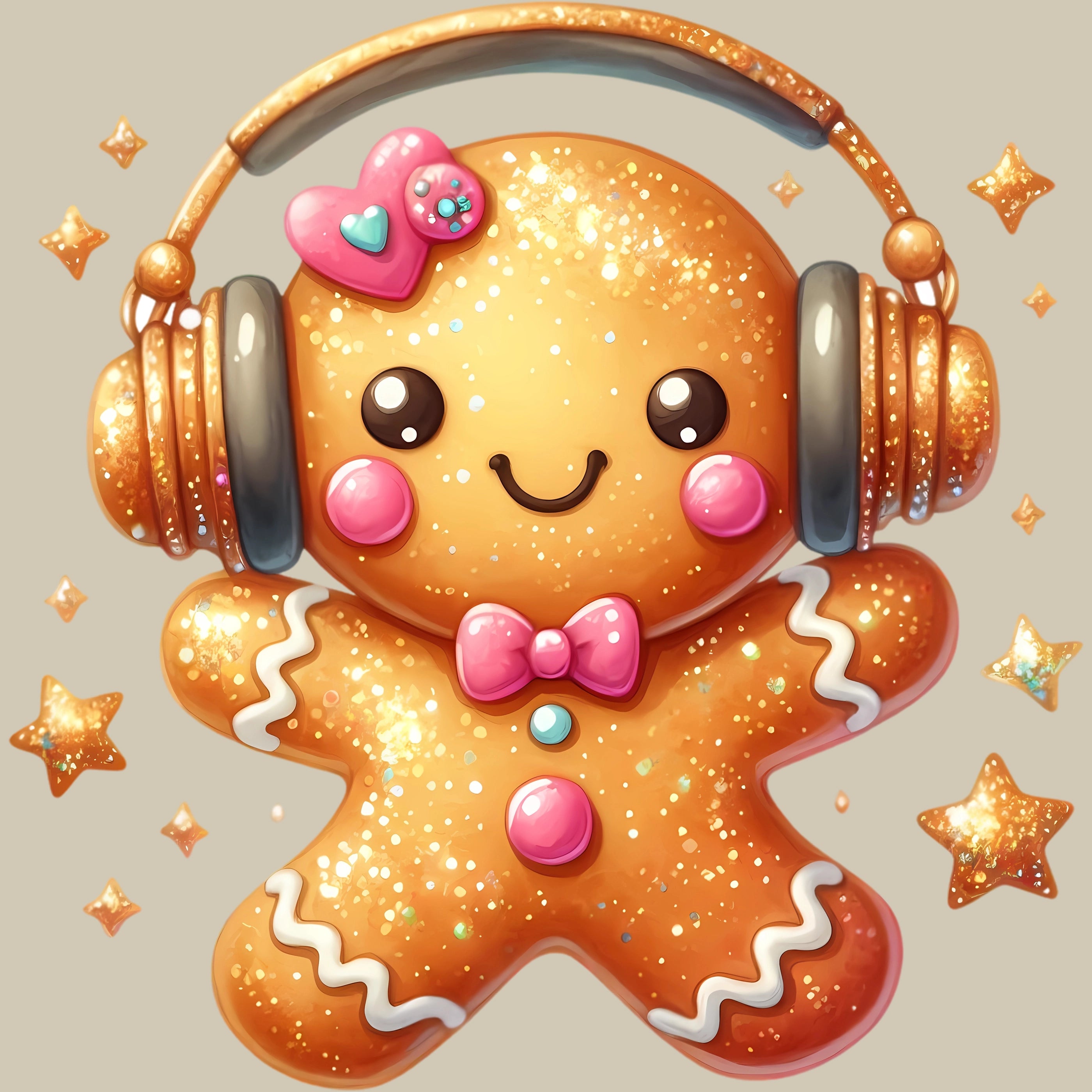 Permanent Sticker Lebkuchen DJ Cookie