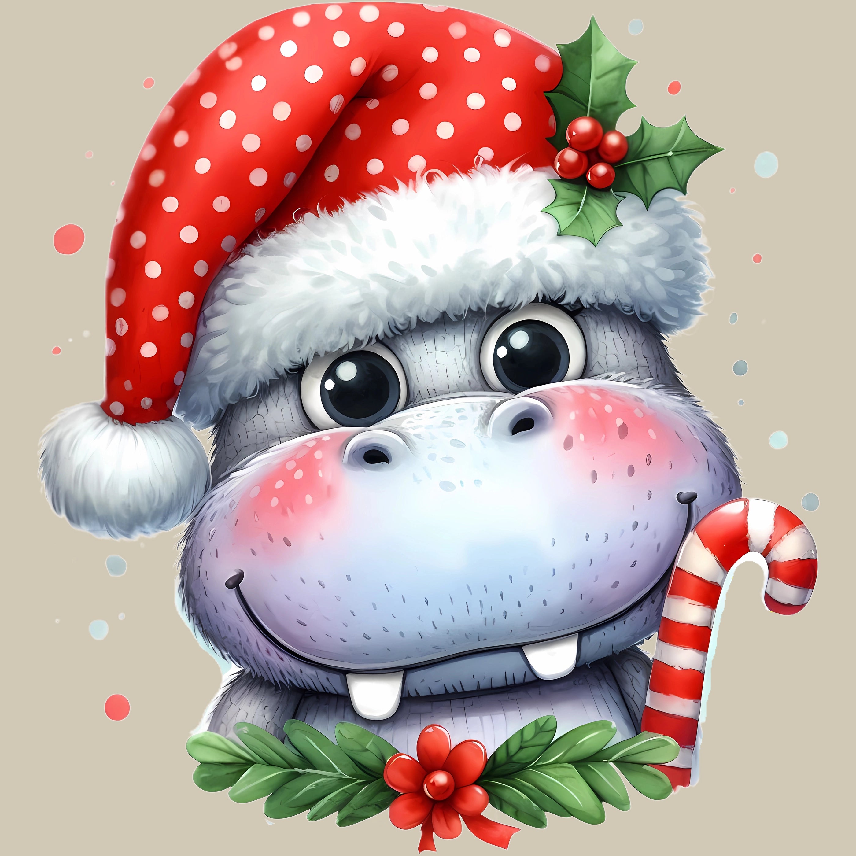 Permanent Sticker Nilpferd Candyjoy