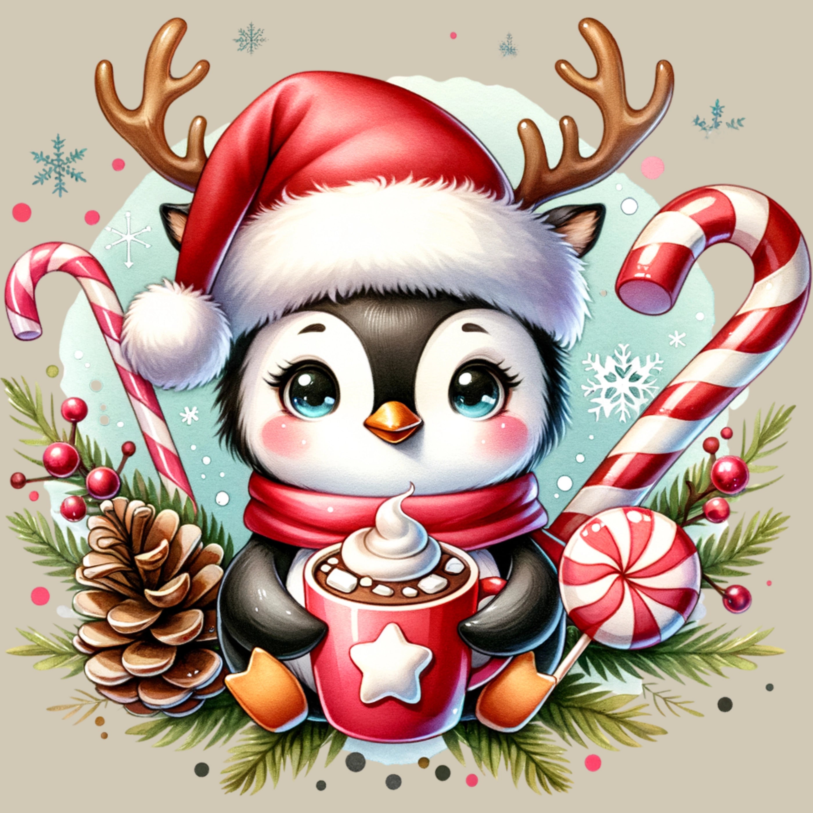 Permanent Sticker Pinguin Kakaozeit