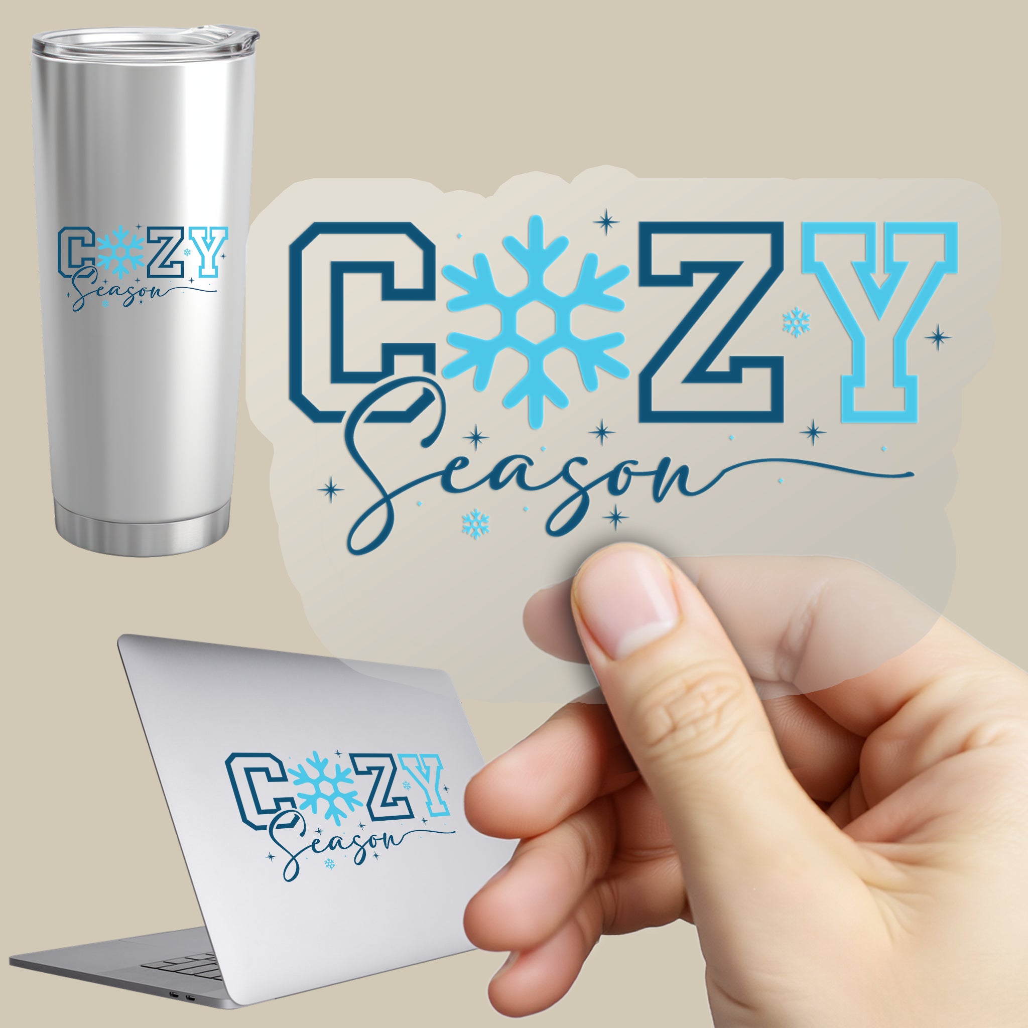 Permanent Sticker Cozy Season Winterzauber