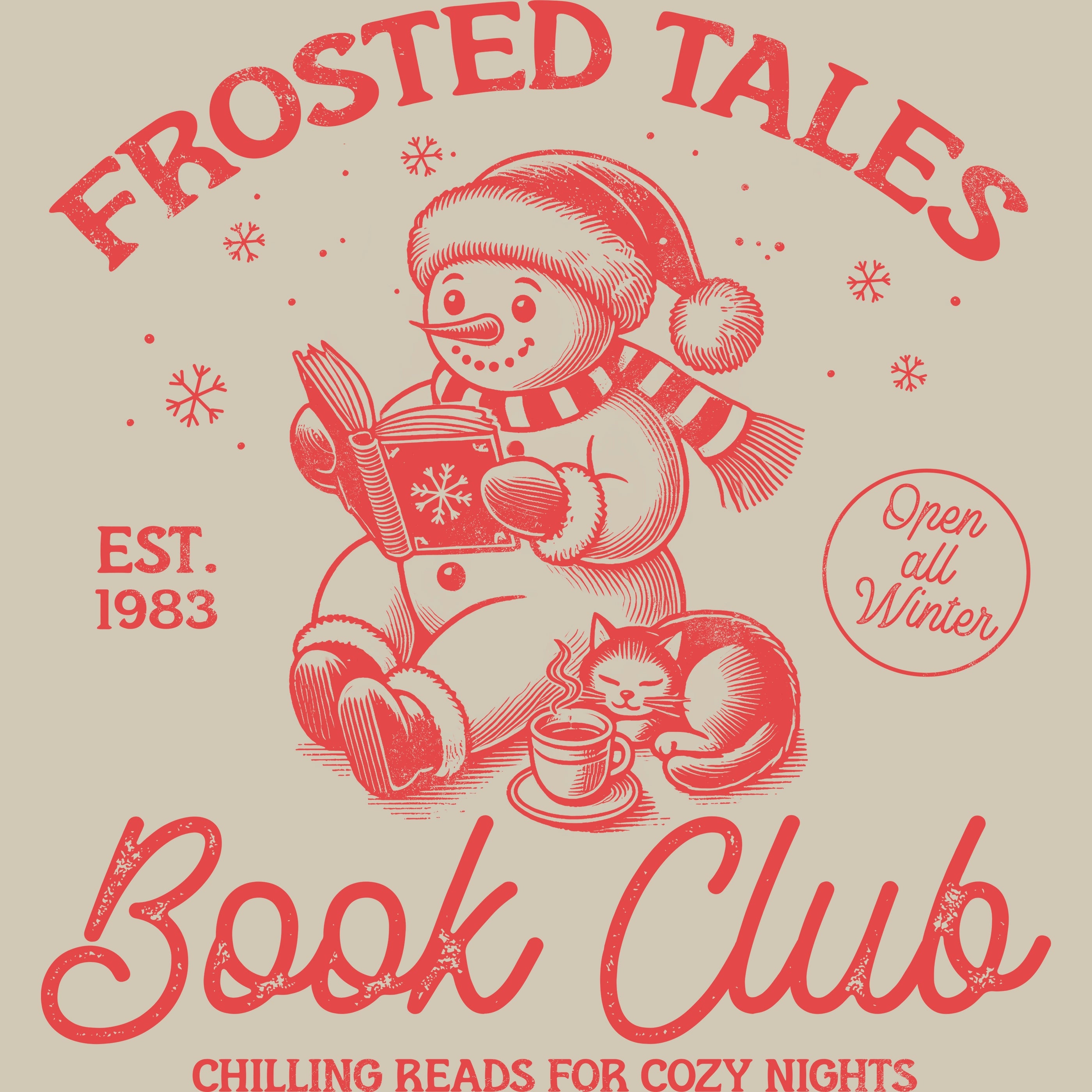 Permanent Sticker Frosted Tales Blau