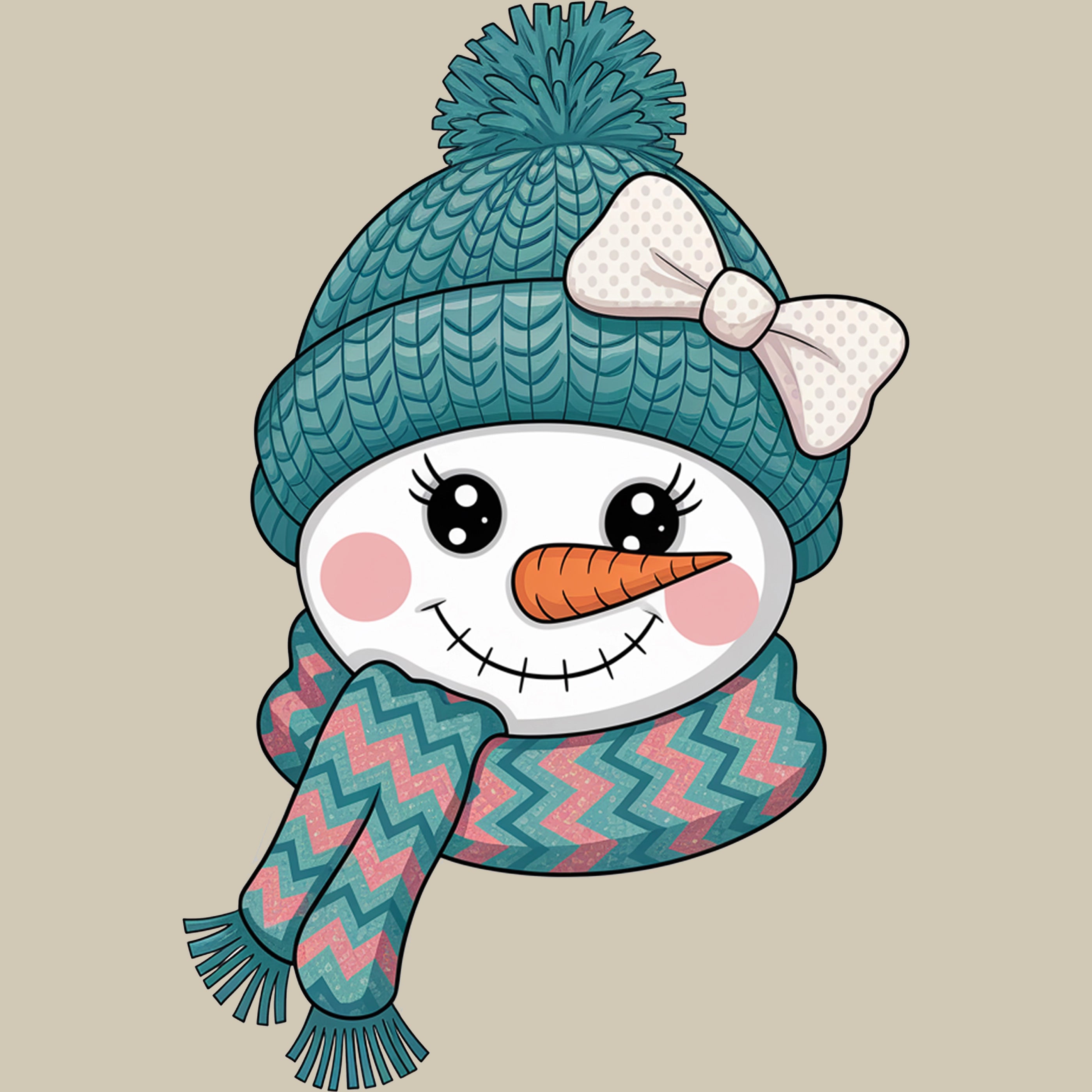 Permanent Sticker Frosty Girl