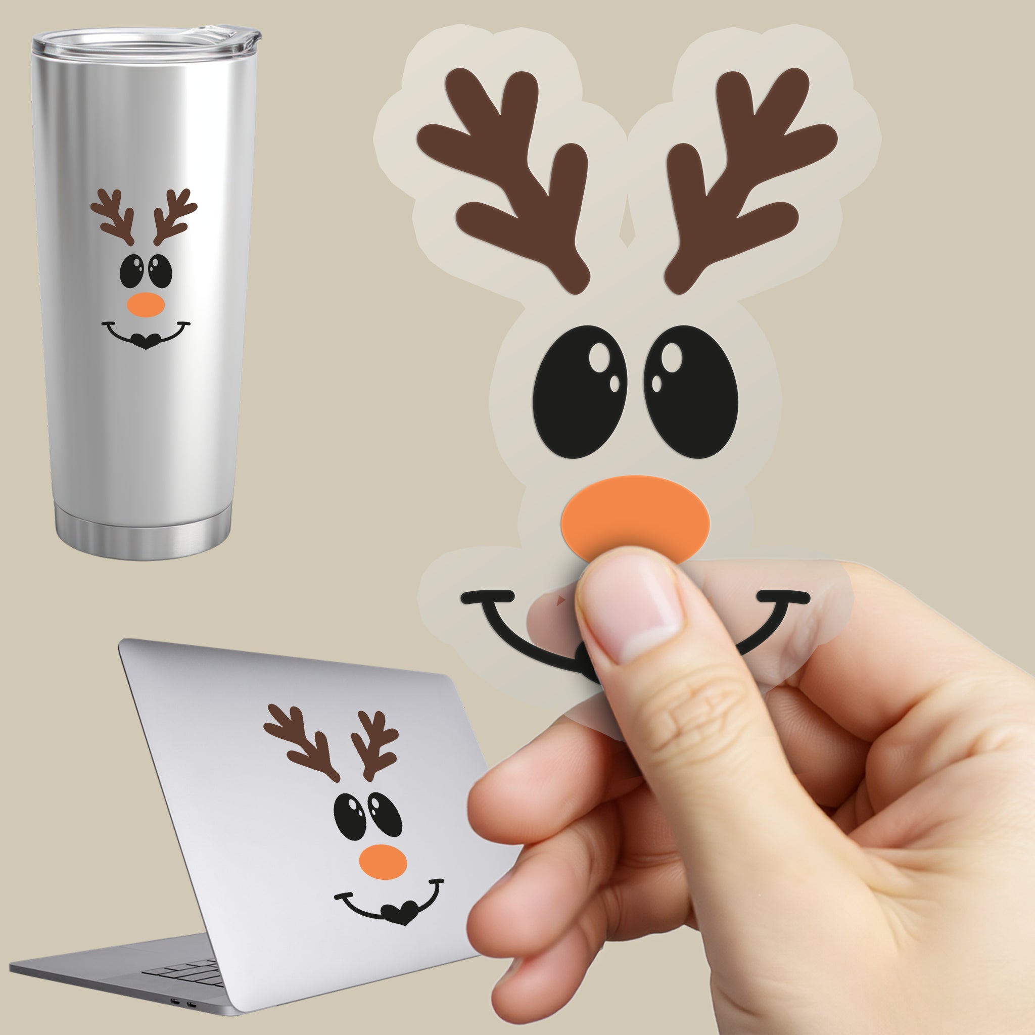Permanent Sticker Rentier Cutieface