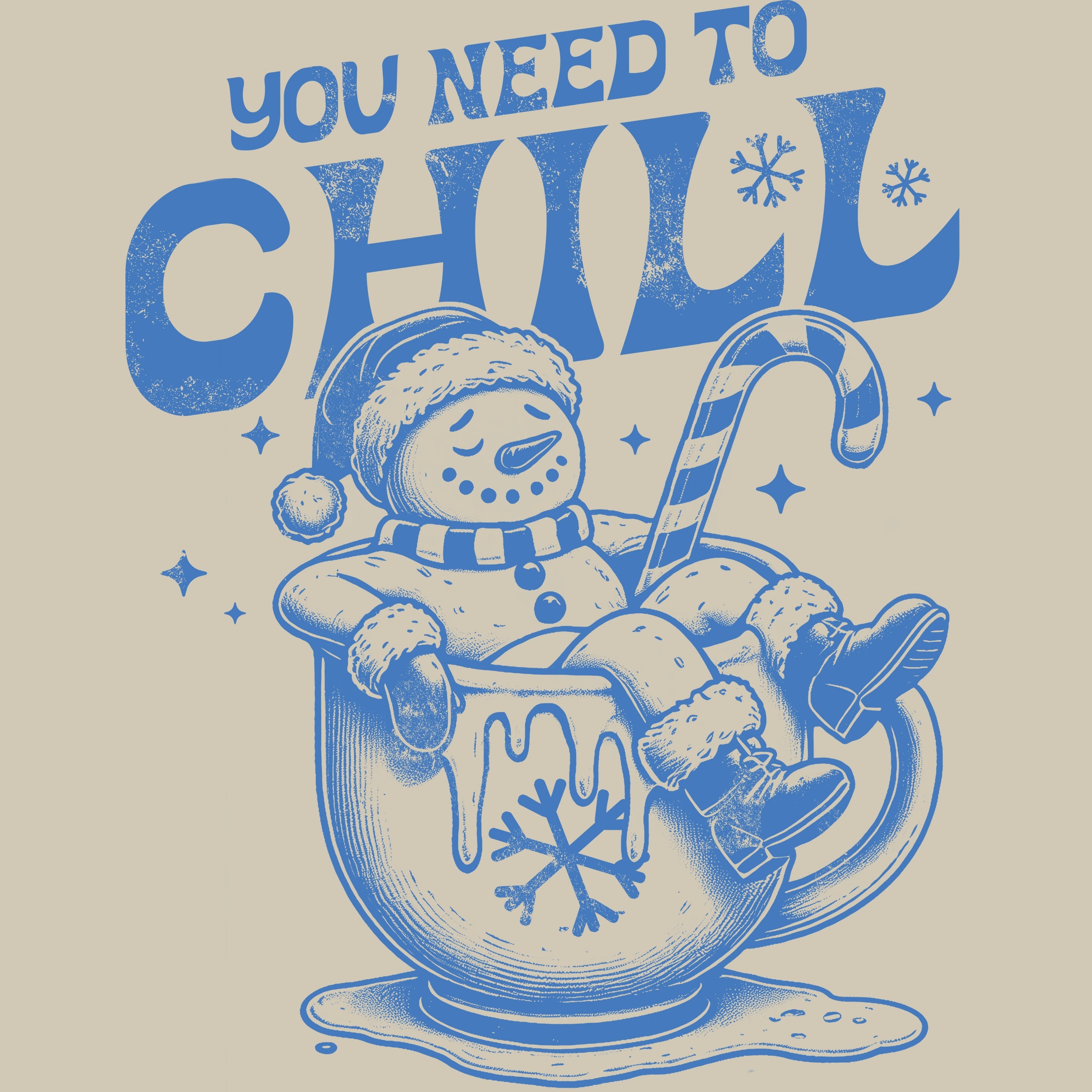 Permanent Sticker Schneemann Winterchill