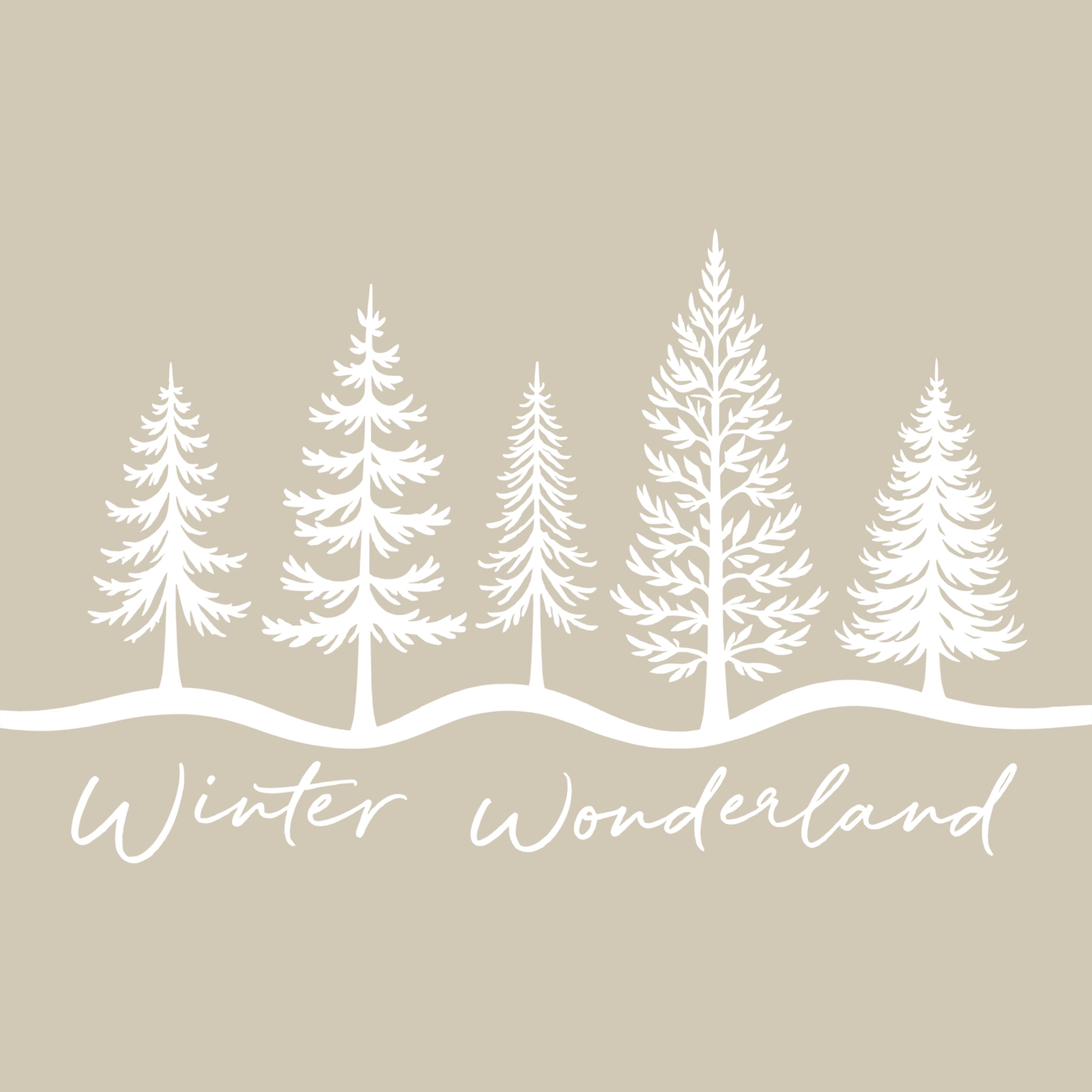 Permanent Sticker Winter Wonderland