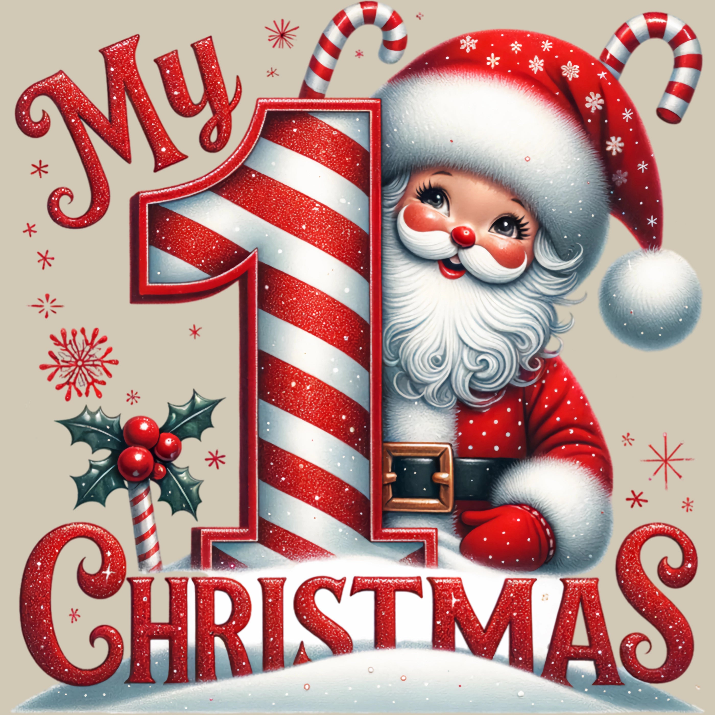 Permanent Sticker Mein 1. Weihnachten – Mini Santa