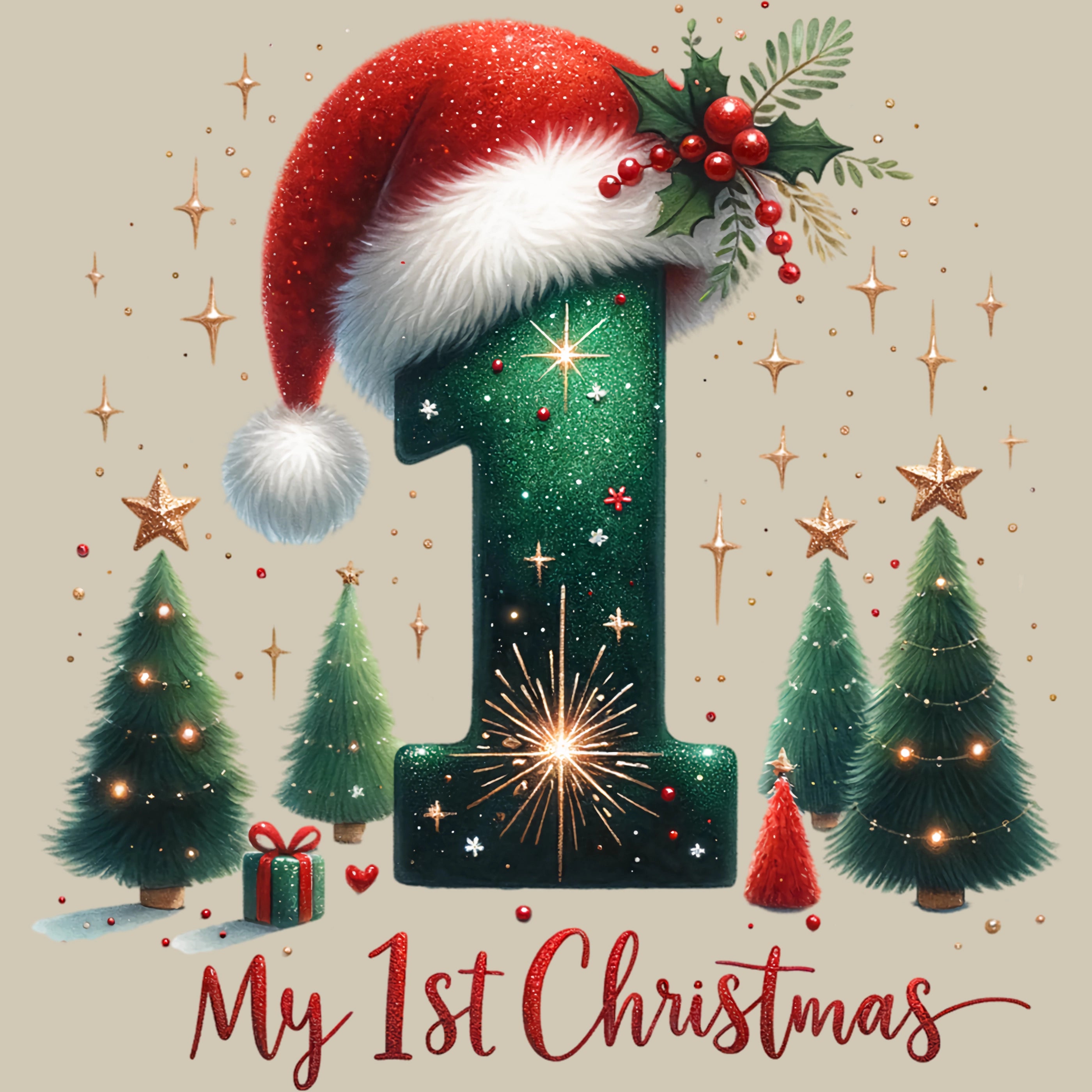 Permanent Sticker Mein 1. Weihnachten – Tannenzauber