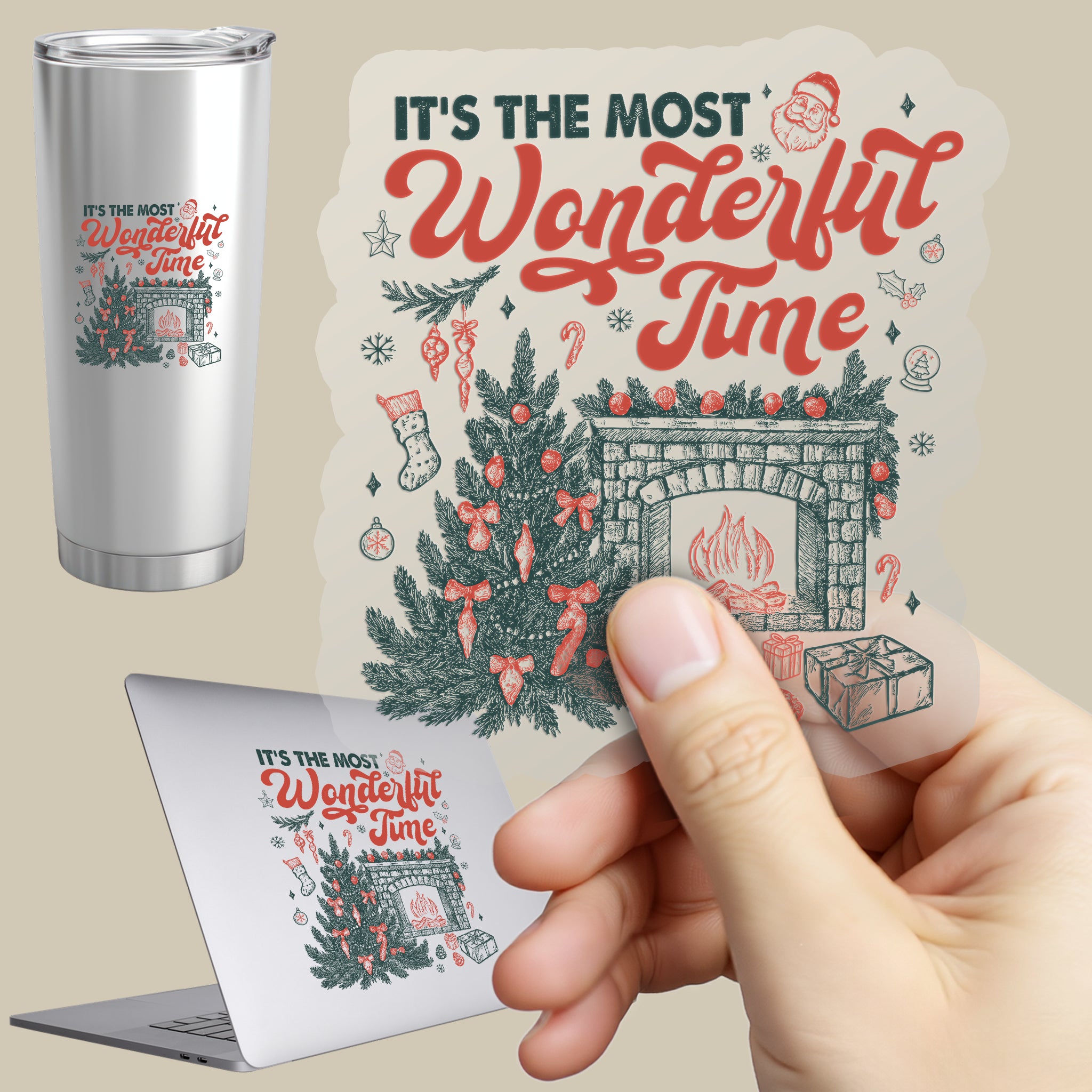 Permanent Sticker Wonderful Time Winterstube