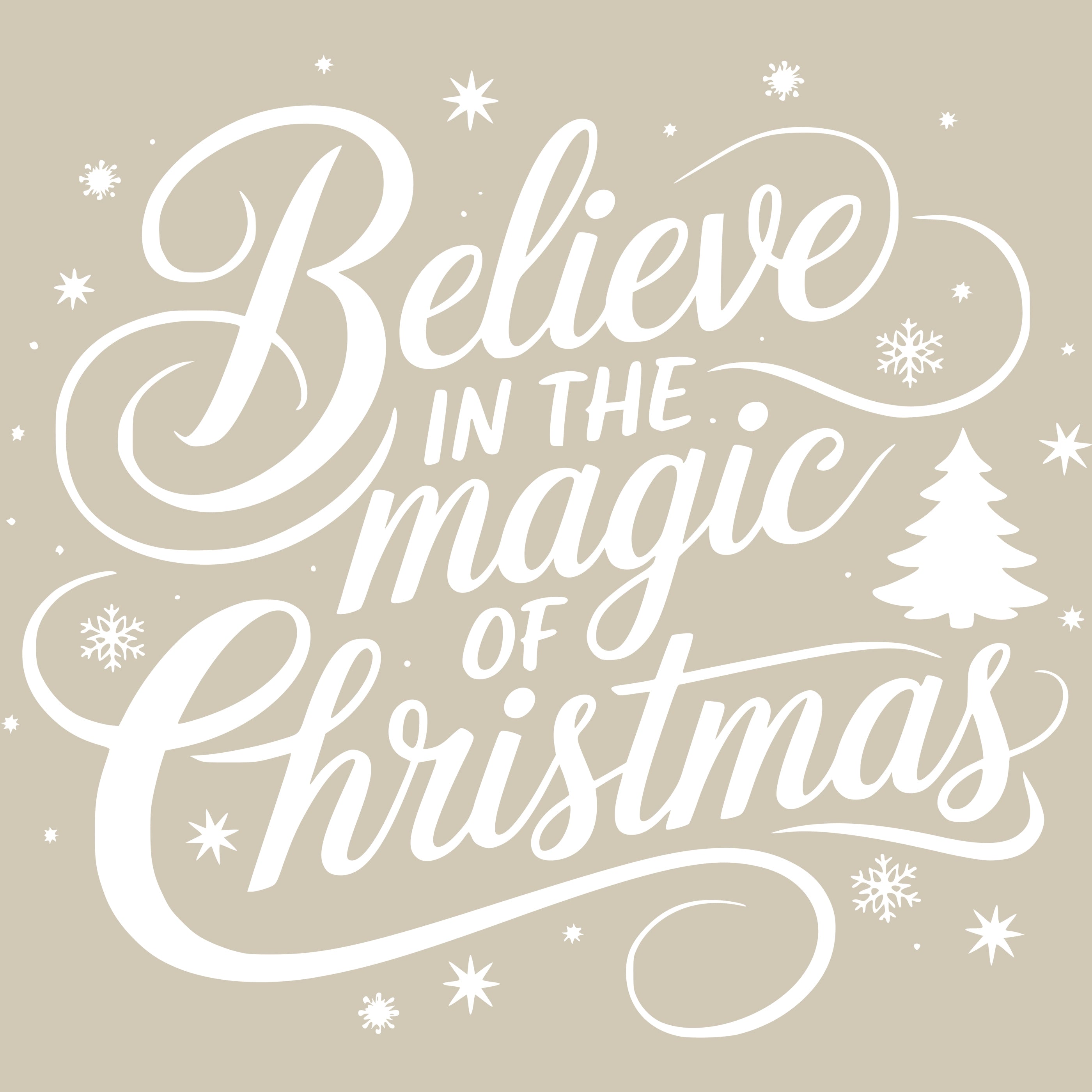 Permanent Sticker Belive in the Magic of Christmas
