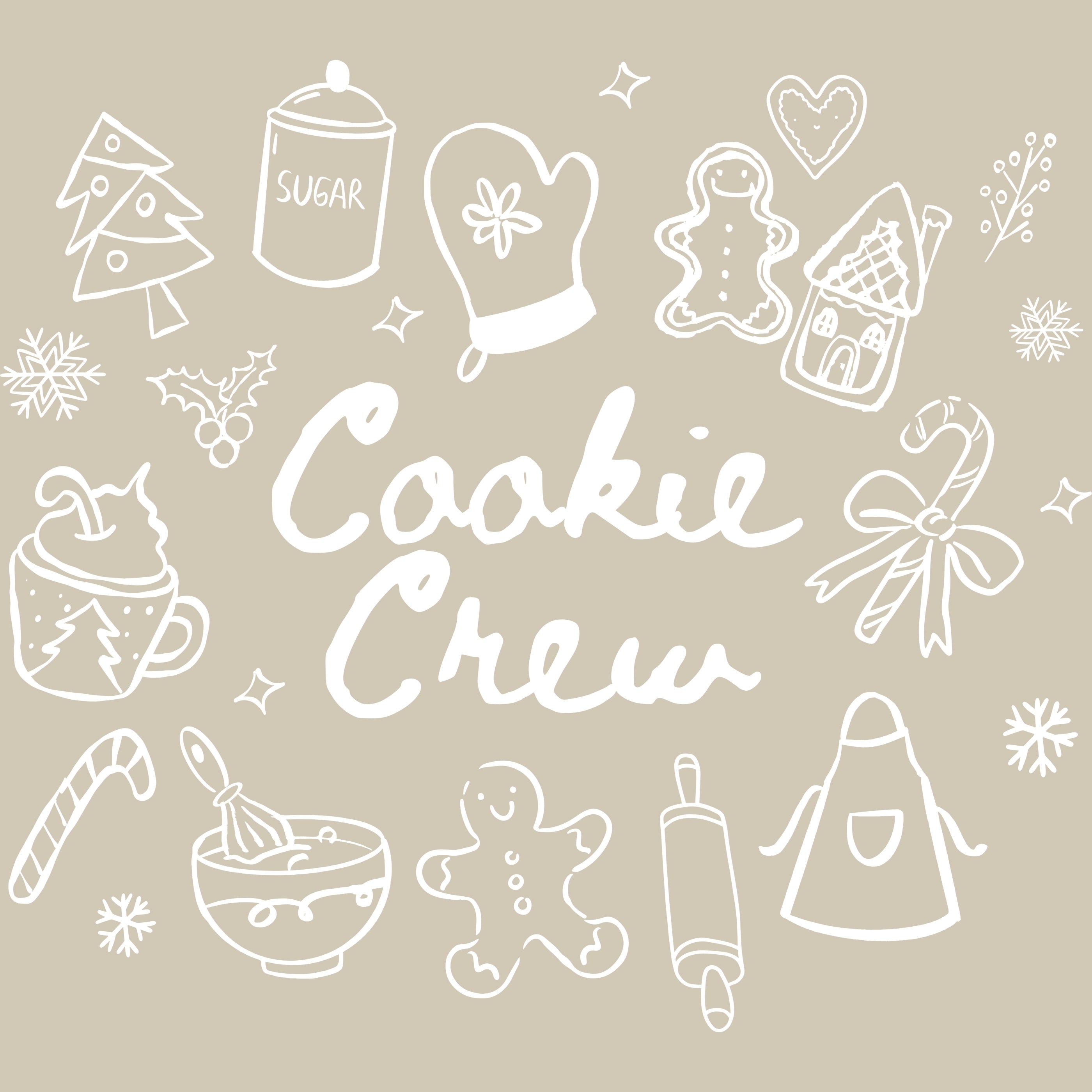 Permanent Sticker Cookie Crew