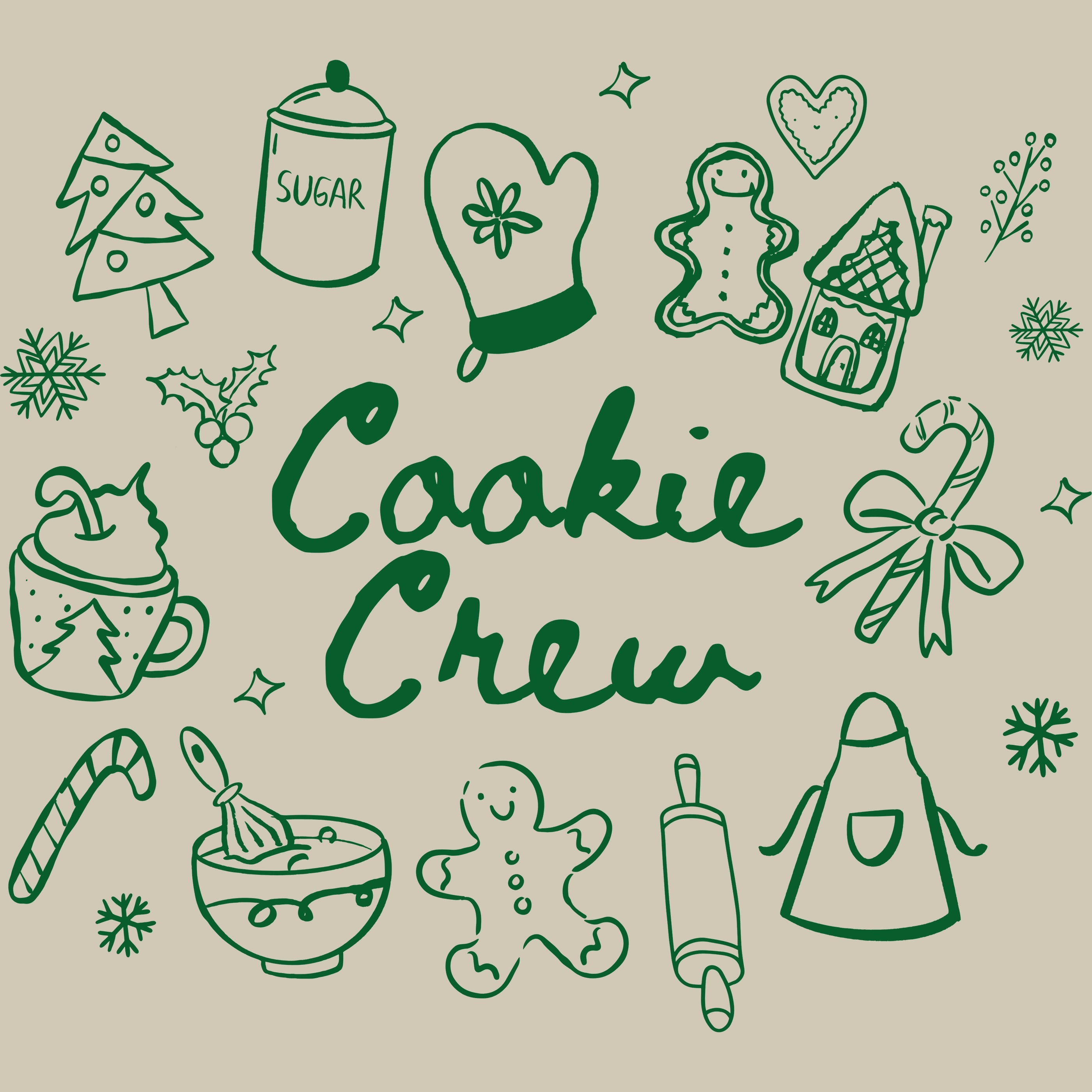 Permanent Sticker Cookie Crew