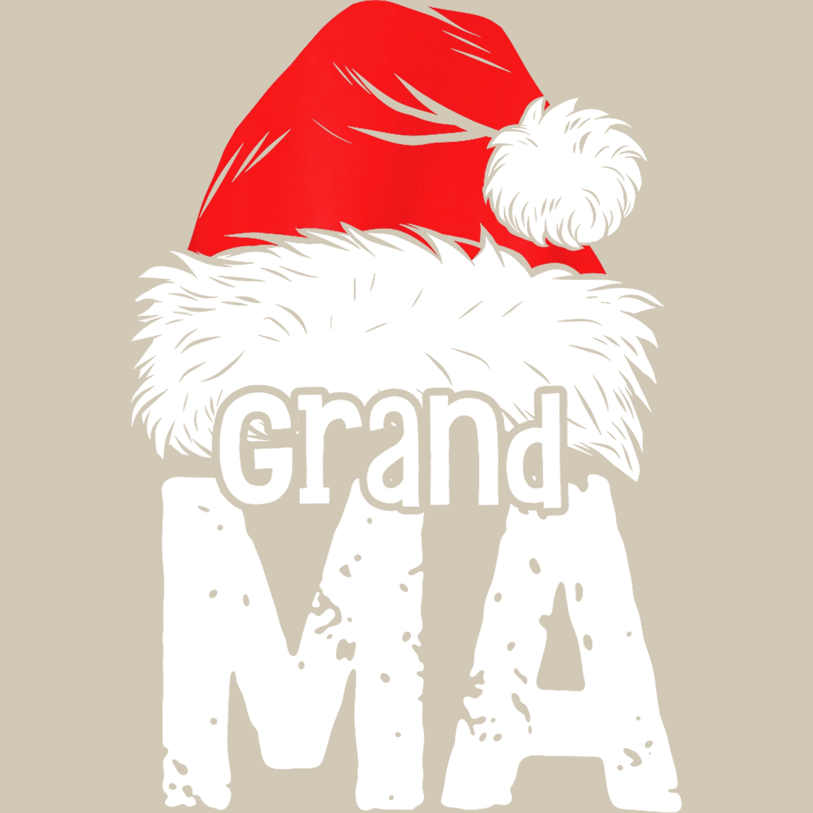 Permanent Sticker Weihnachtsmütze Familie Grandma