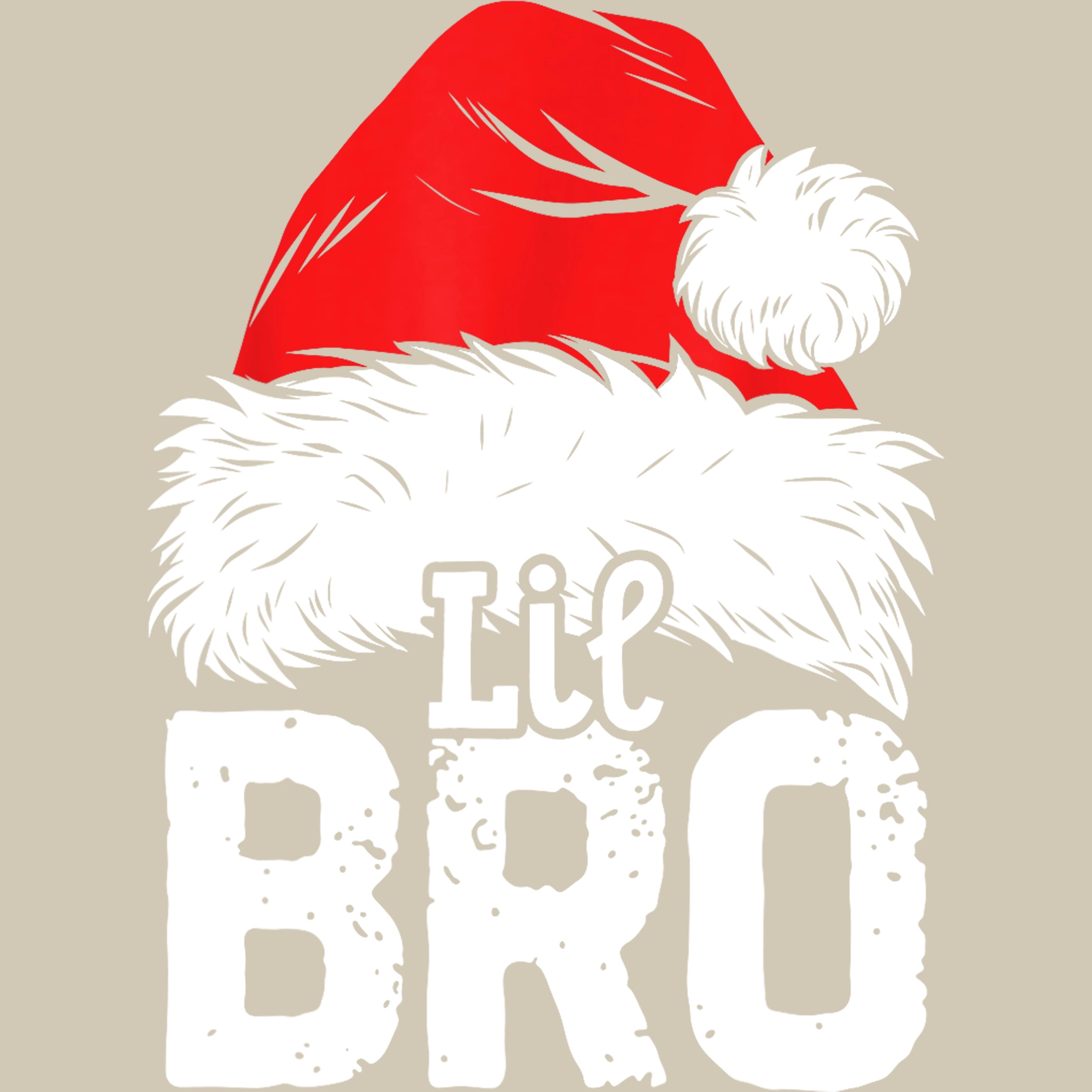 Permanent Sticker Weihnachtsmütze Familie Lil Bro