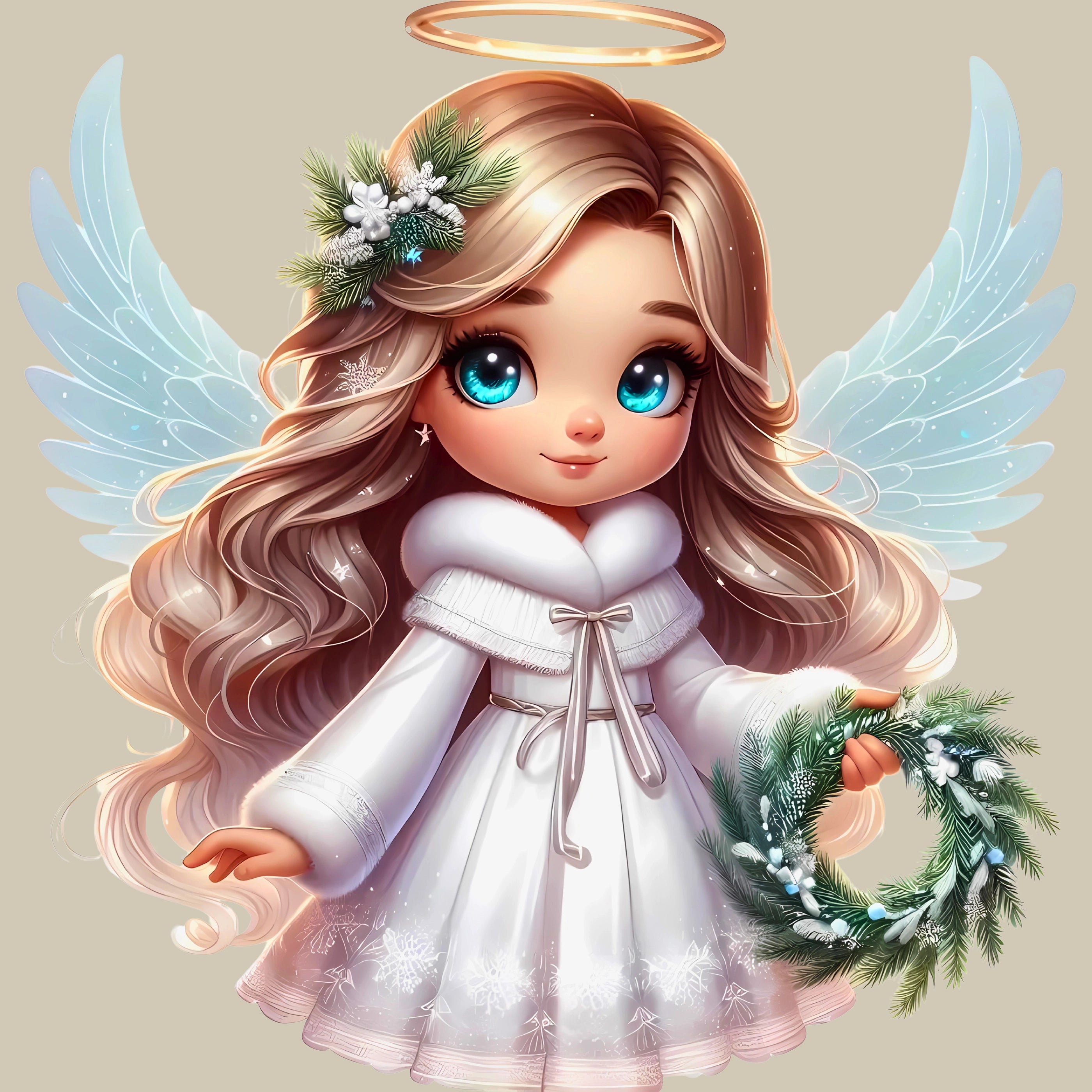 Permanent Sticker Zauberhafter Weihnachts Engel