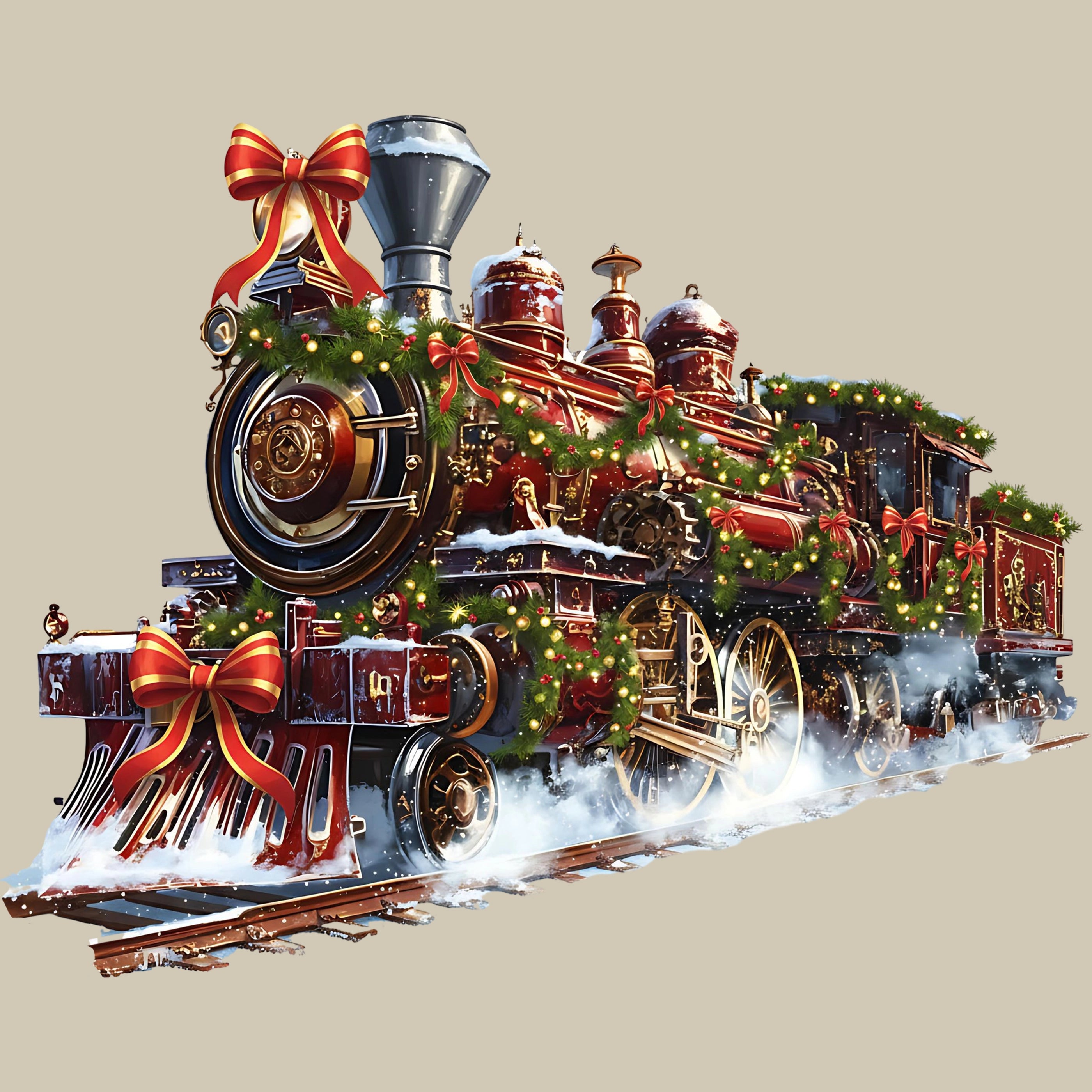 Permanent Sticker Weihnachtszug