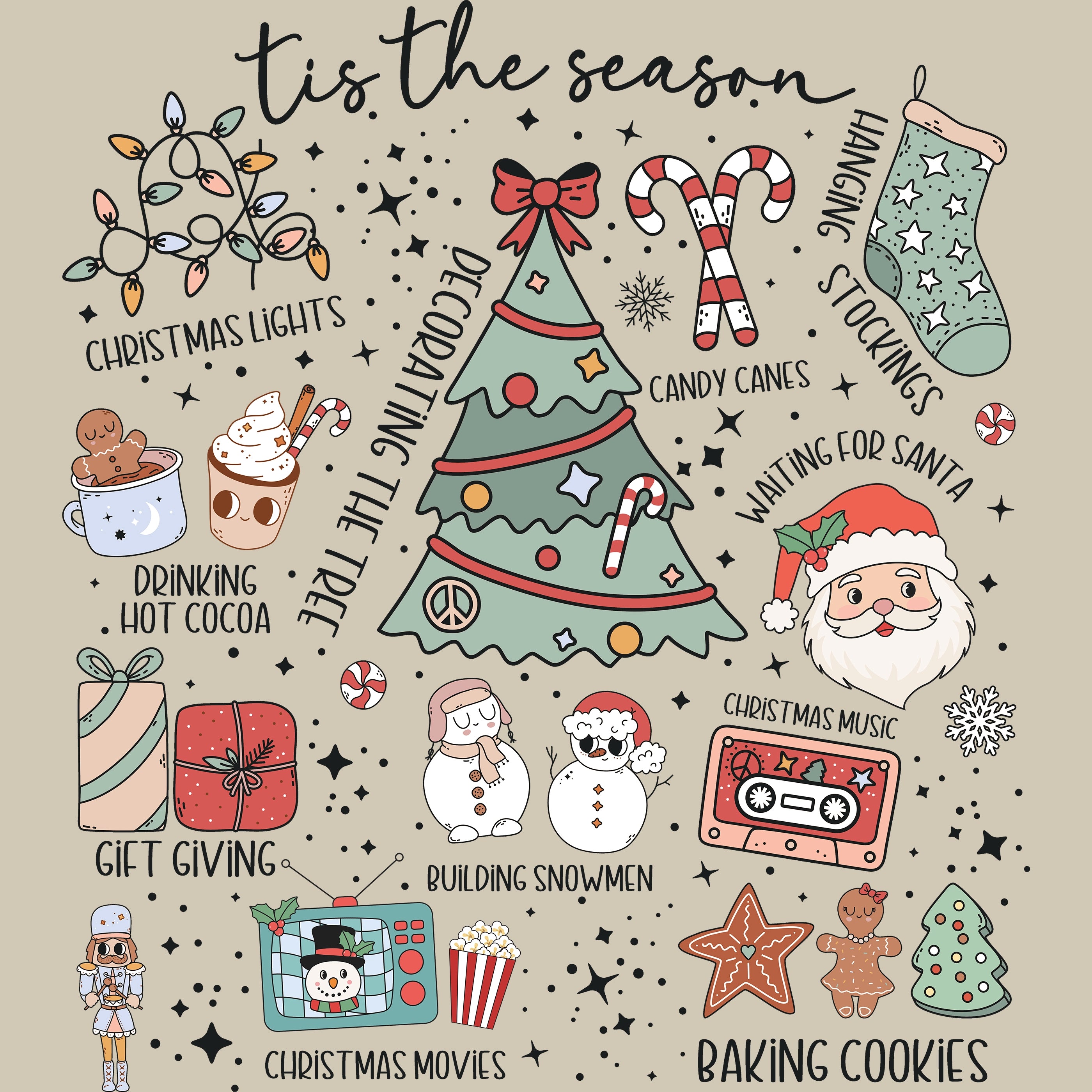 Permanent Sticker Weihnachts Tradition