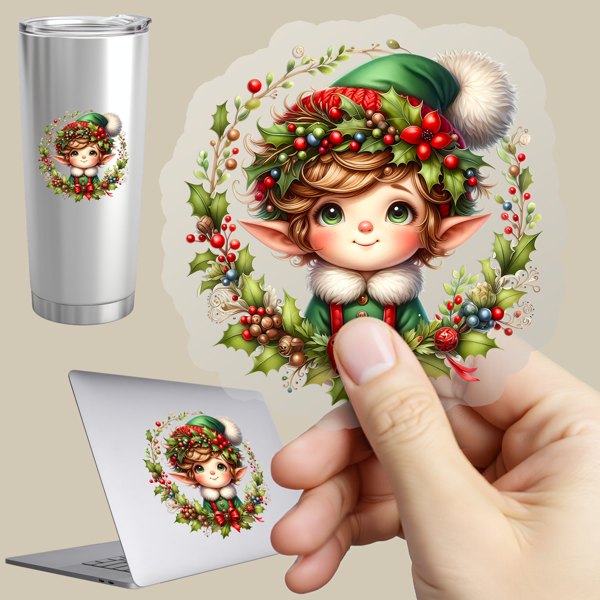 Permanent Sticker Süßer Elf Schnuckel