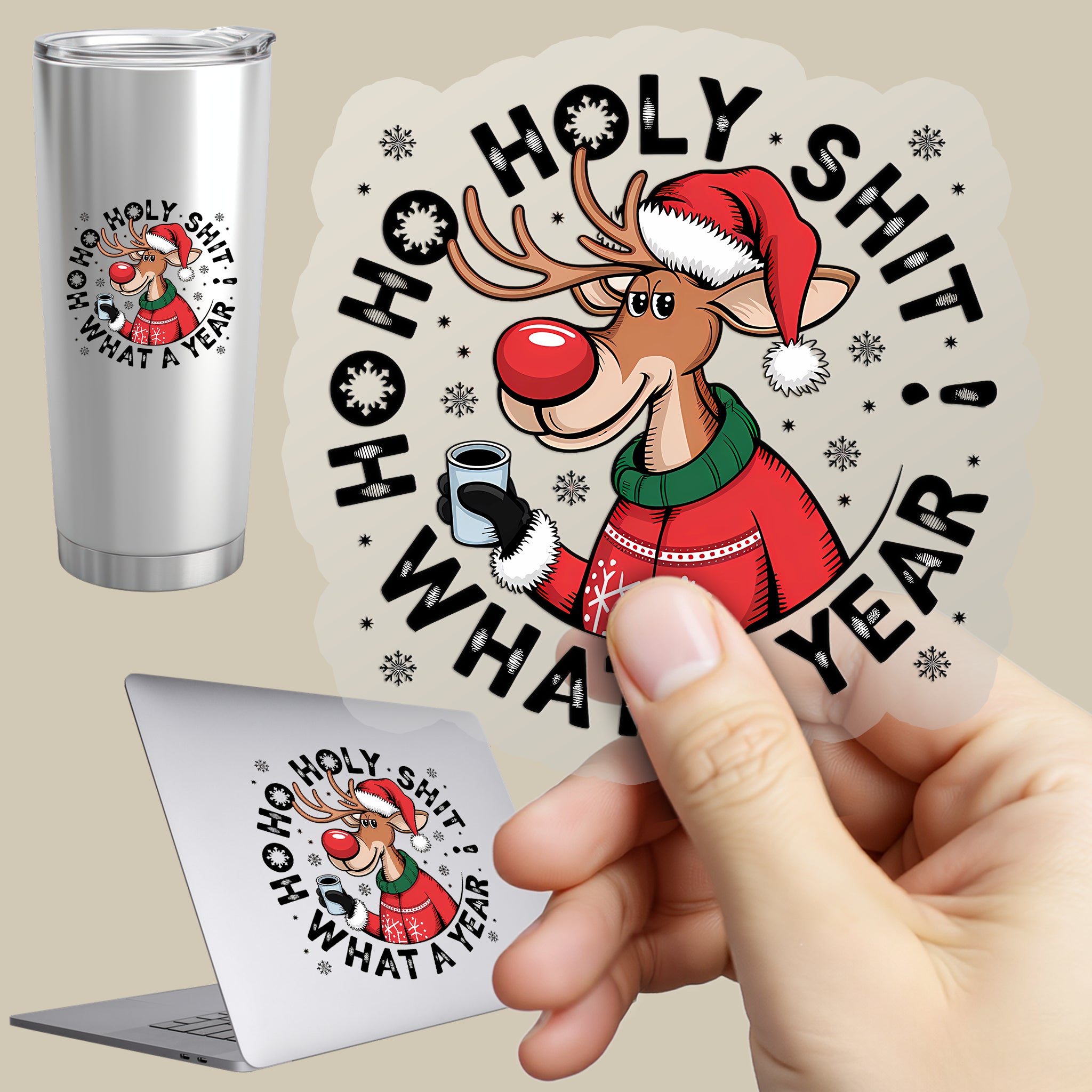 Permanent Sticker Rentier What a Year