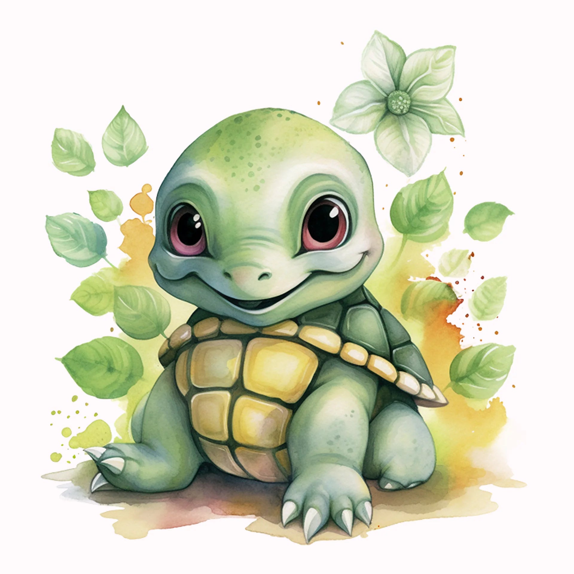 Permanent Sticker Schildkröte Andy