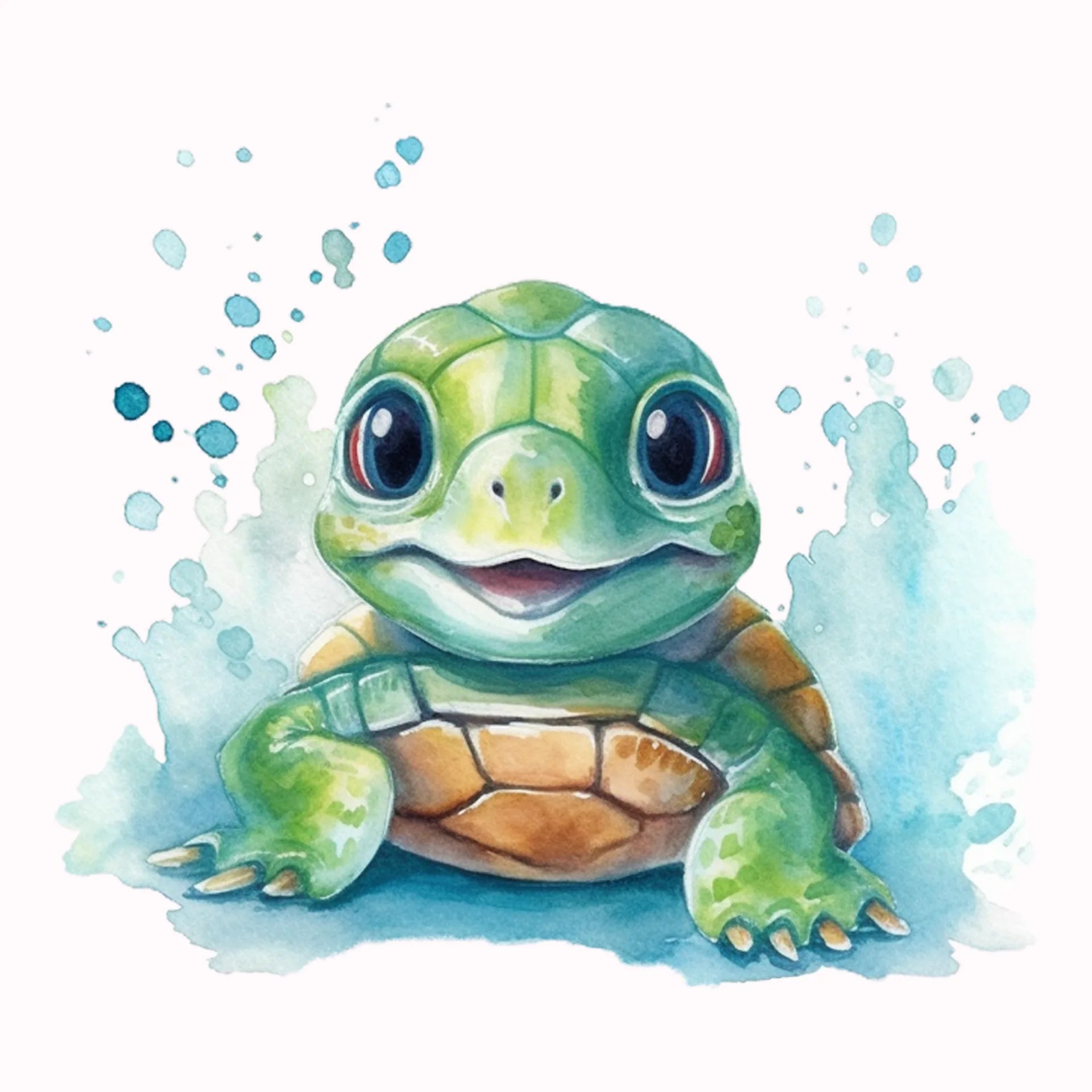 Permanent Sticker Schildkröte Kiki