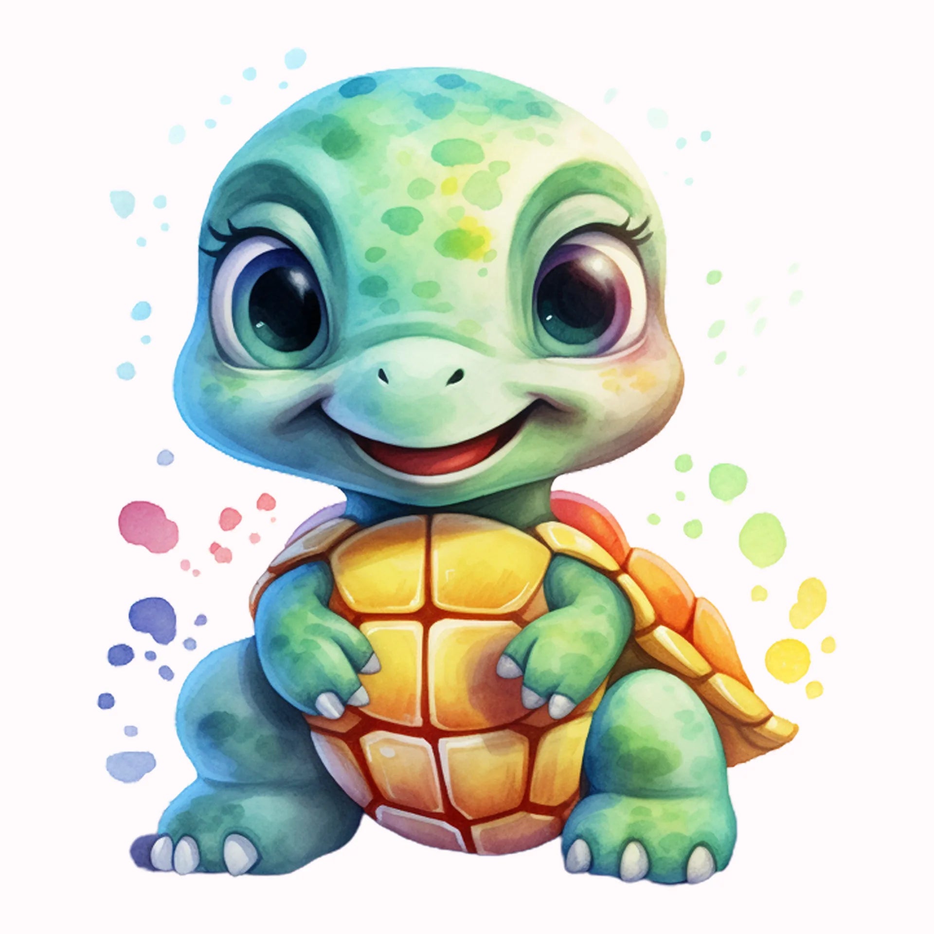 Permanent Sticker Schildkröte Knirpsi