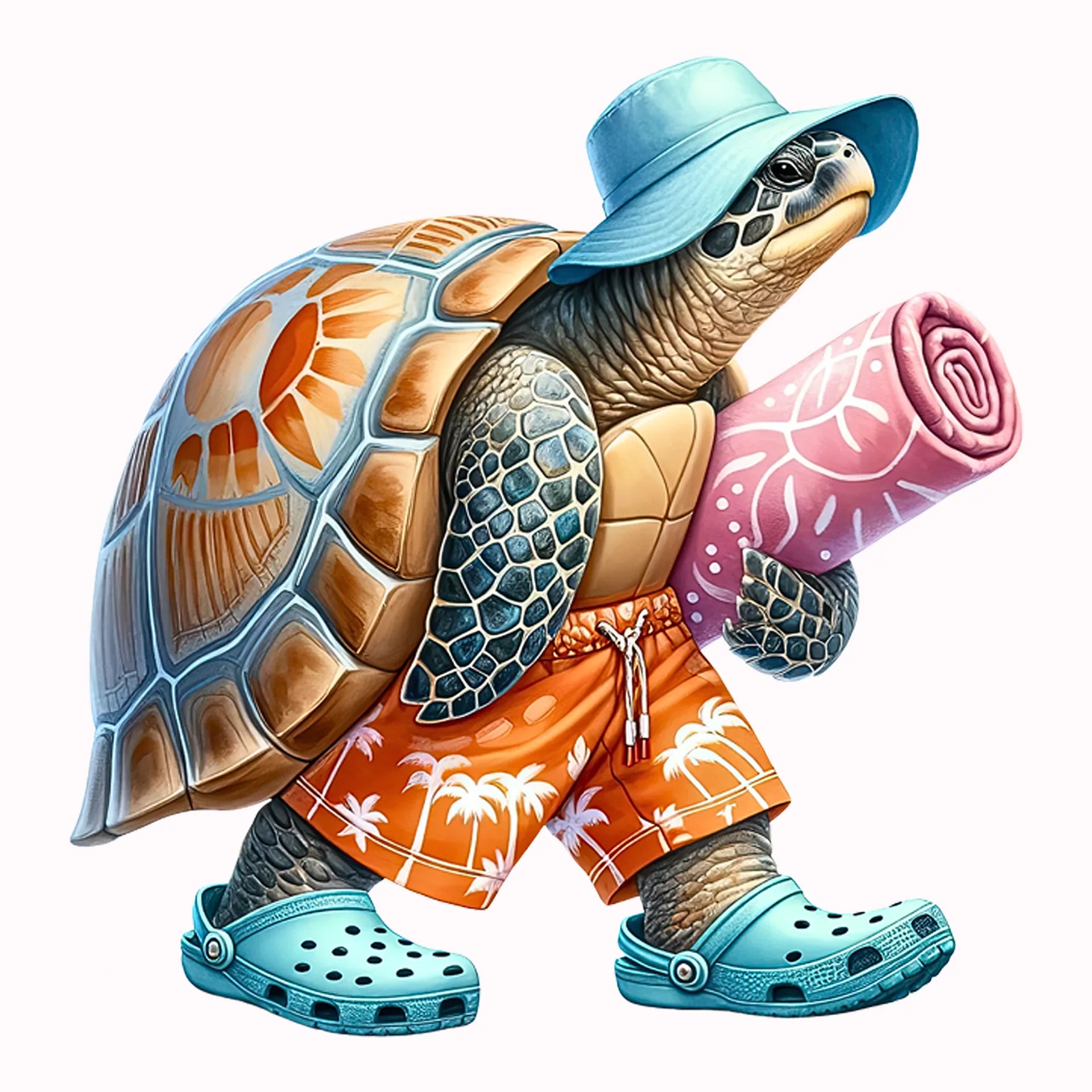 Permanent Sticker Schildkröte Urlaubsprofi mit Panzer