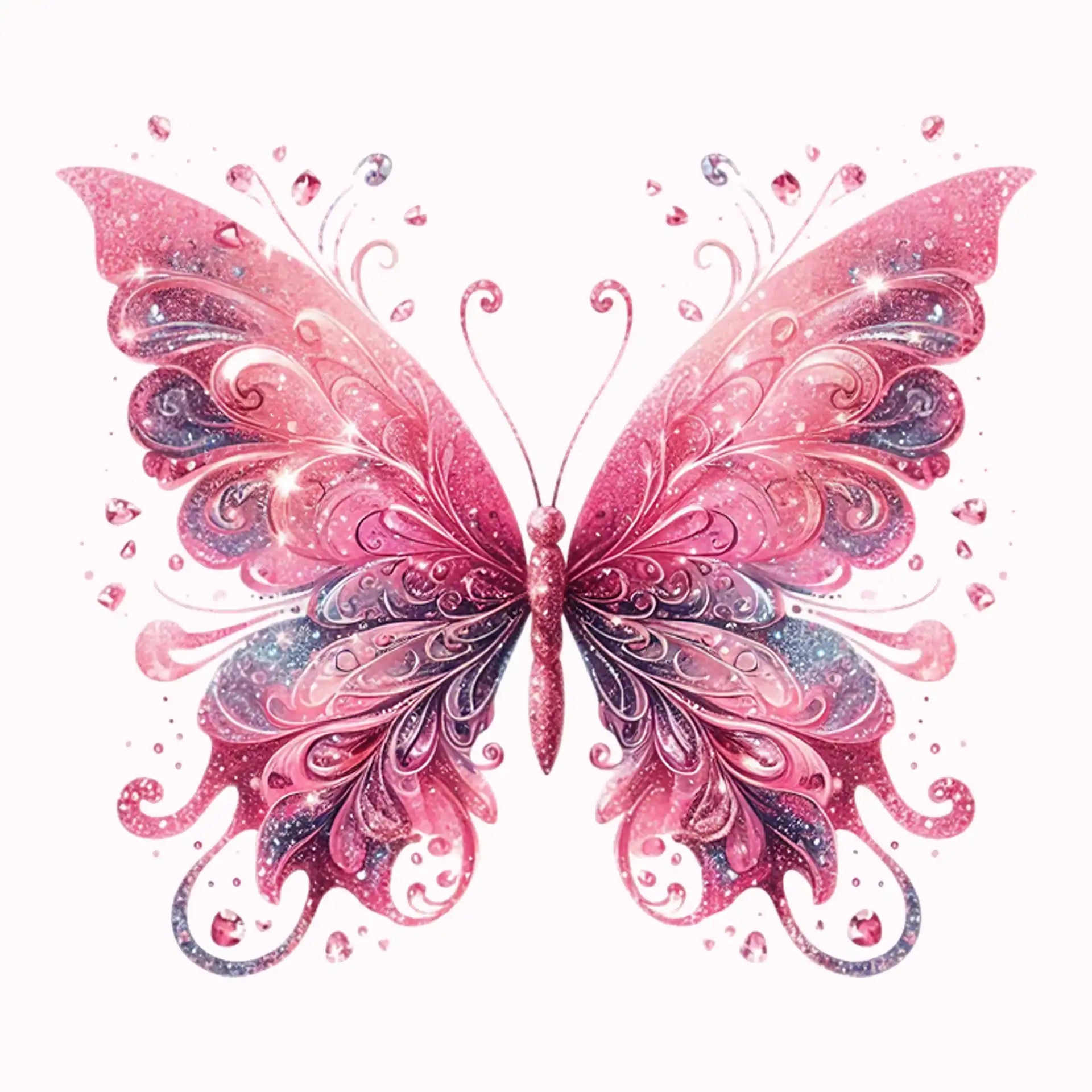 Permanent Sticker Schmetterling Pinkzauber