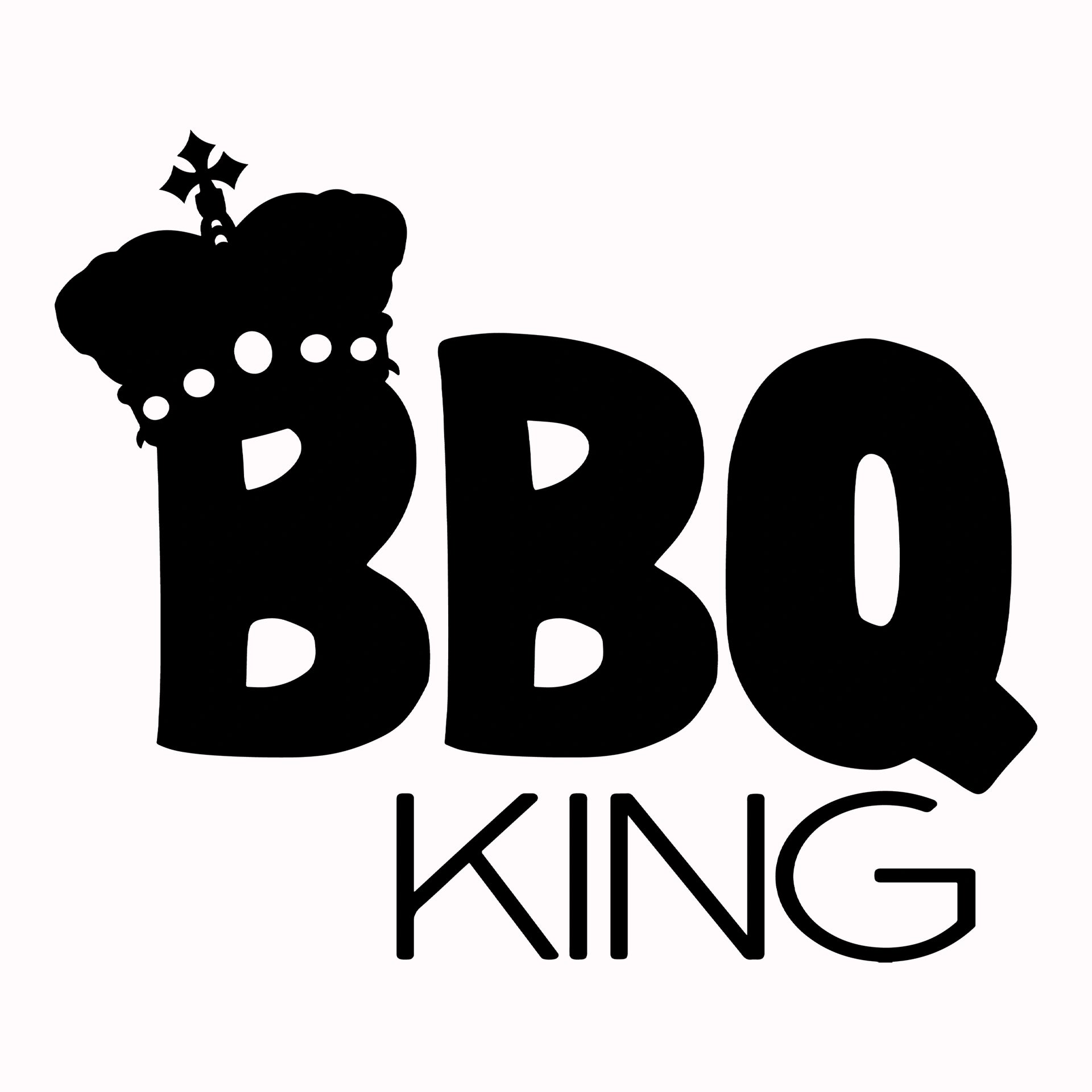 Permanent Sticker Schriftzug BBQ King