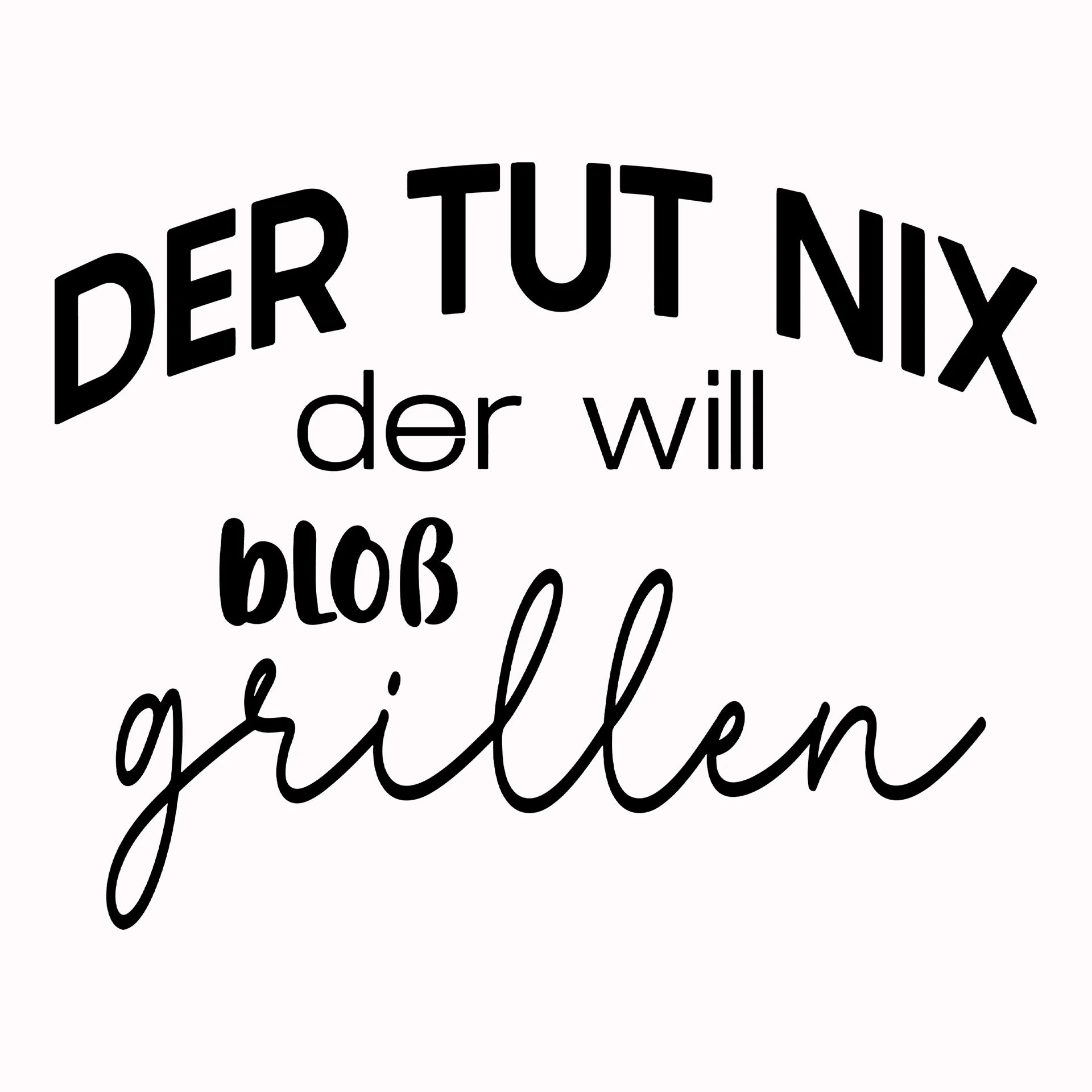 Permanent Sticker Der will bloß grillen