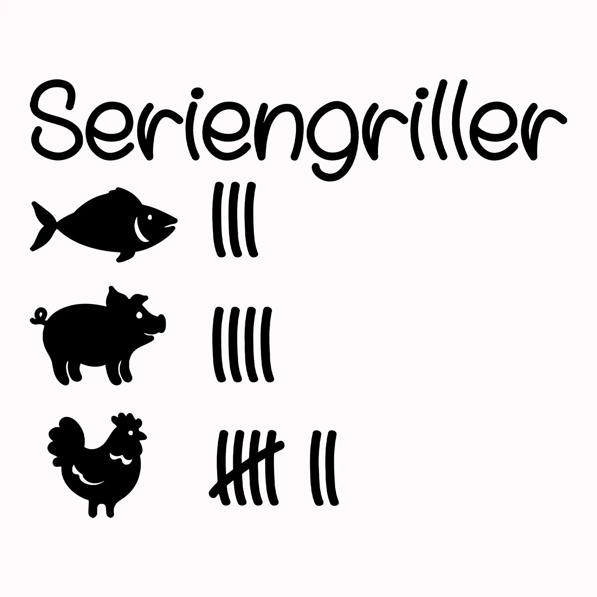 Permanent Sticker Seriengriller