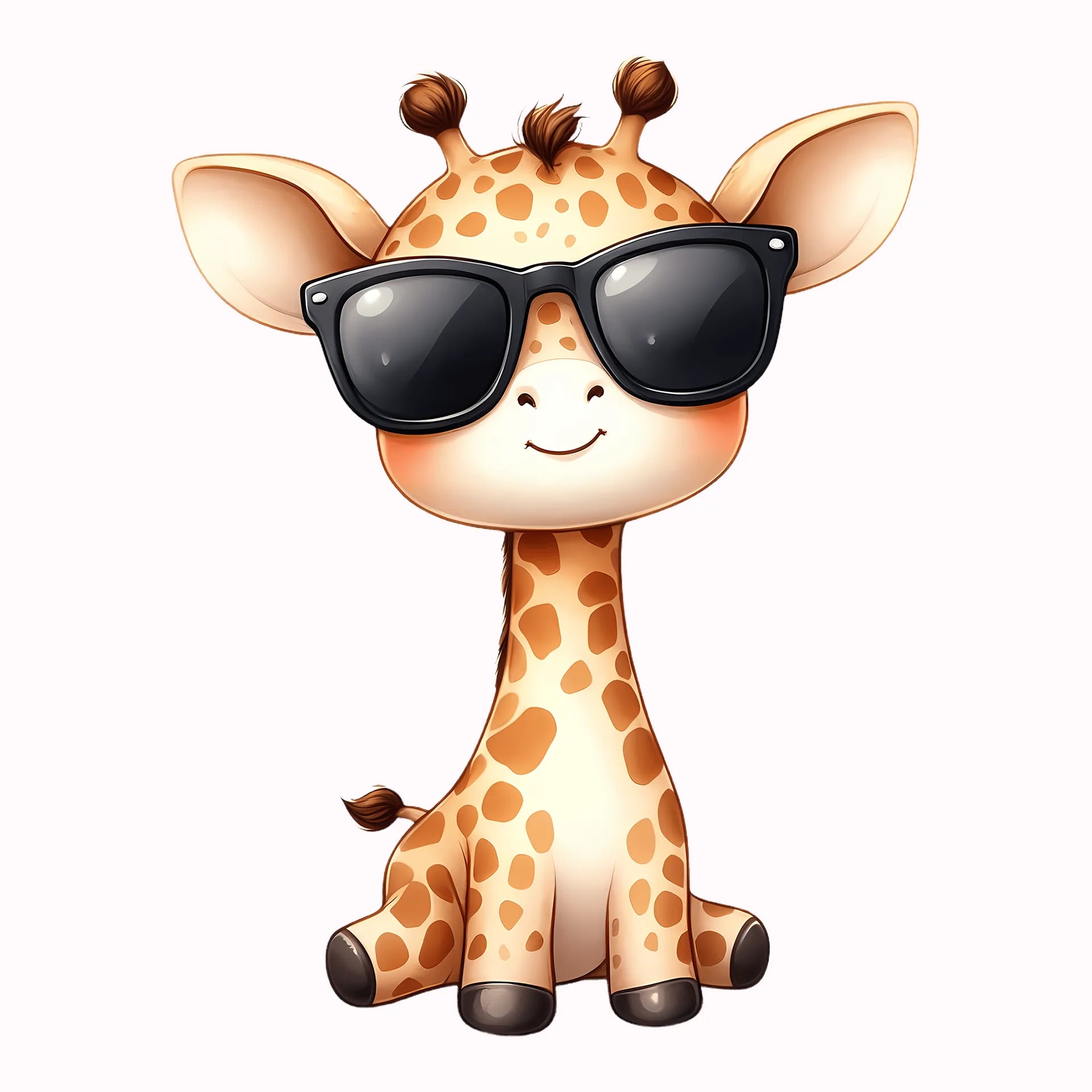 Permanent Sticker Sonnenbrillen Giraffe