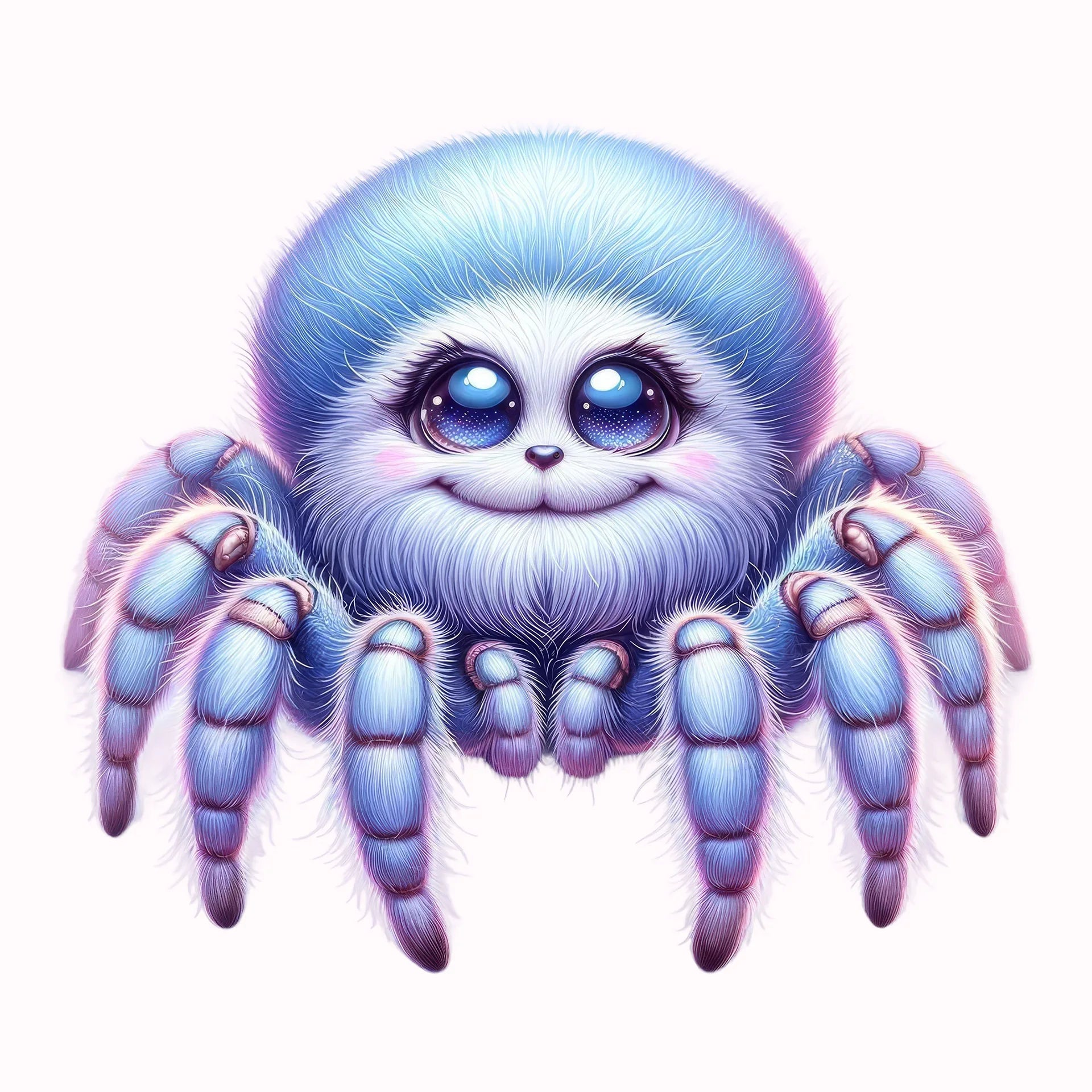 Permanent Sticker Spinne Fluffy
