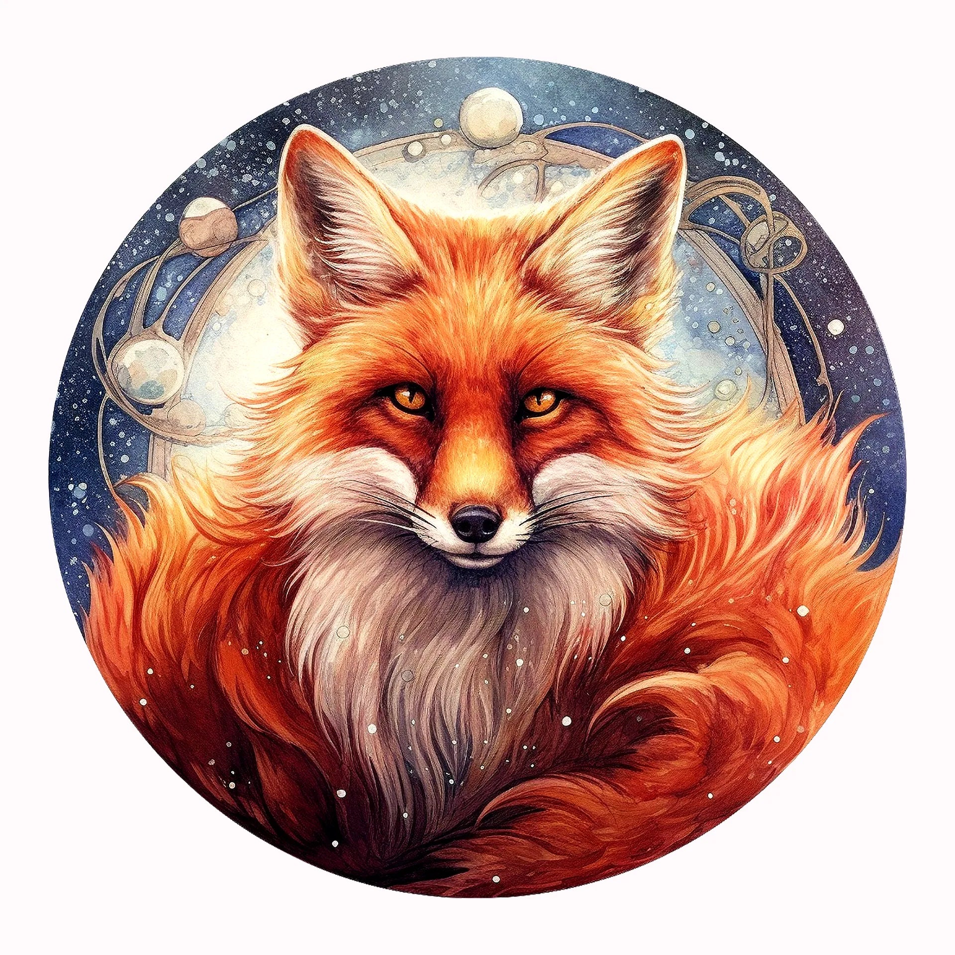 Permanent Sticker Sternzauber Fuchs
